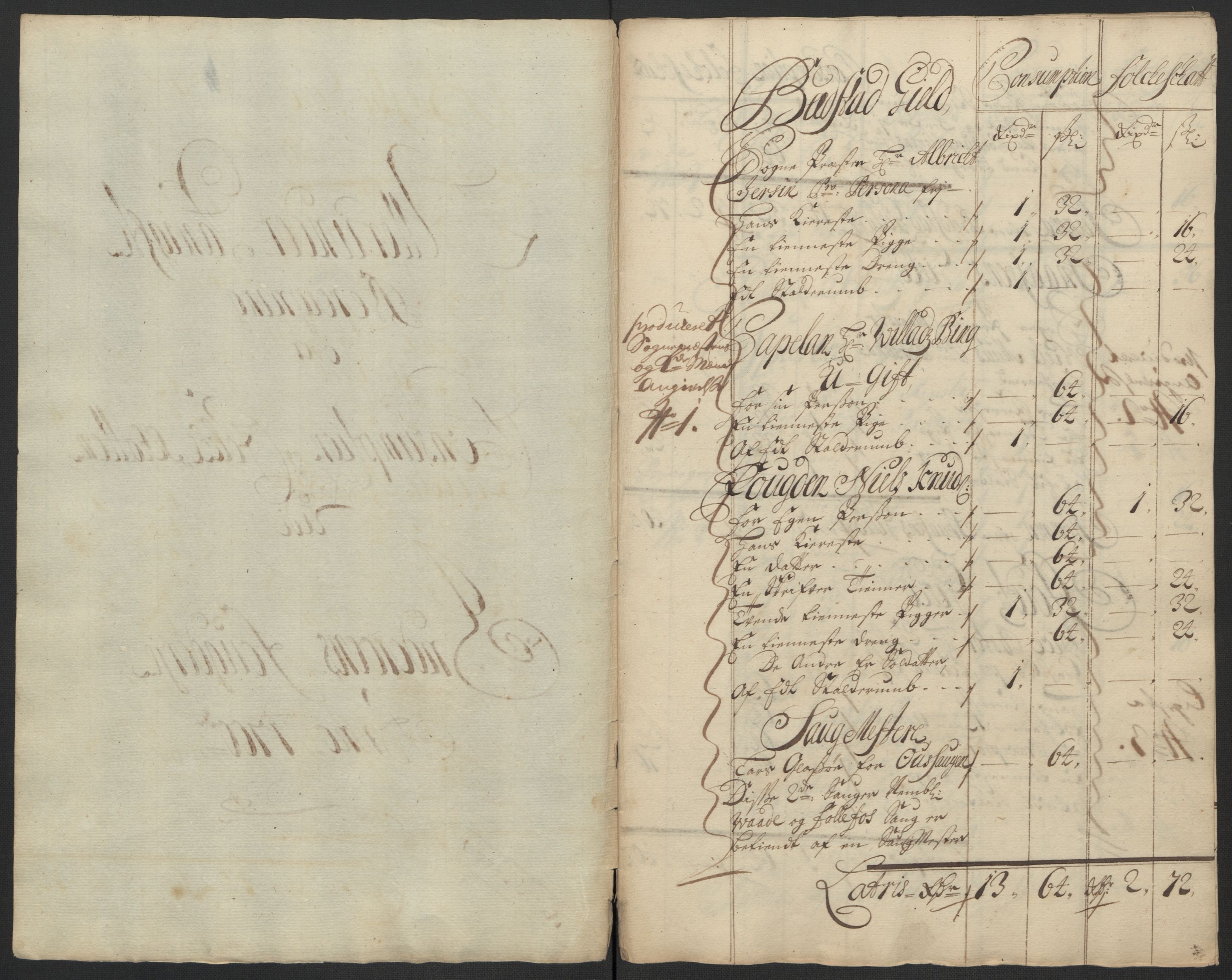 Rentekammeret inntil 1814, Reviderte regnskaper, Fogderegnskap, RA/EA-4092/R63/L4311: Fogderegnskap Inderøy, 1700, p. 98