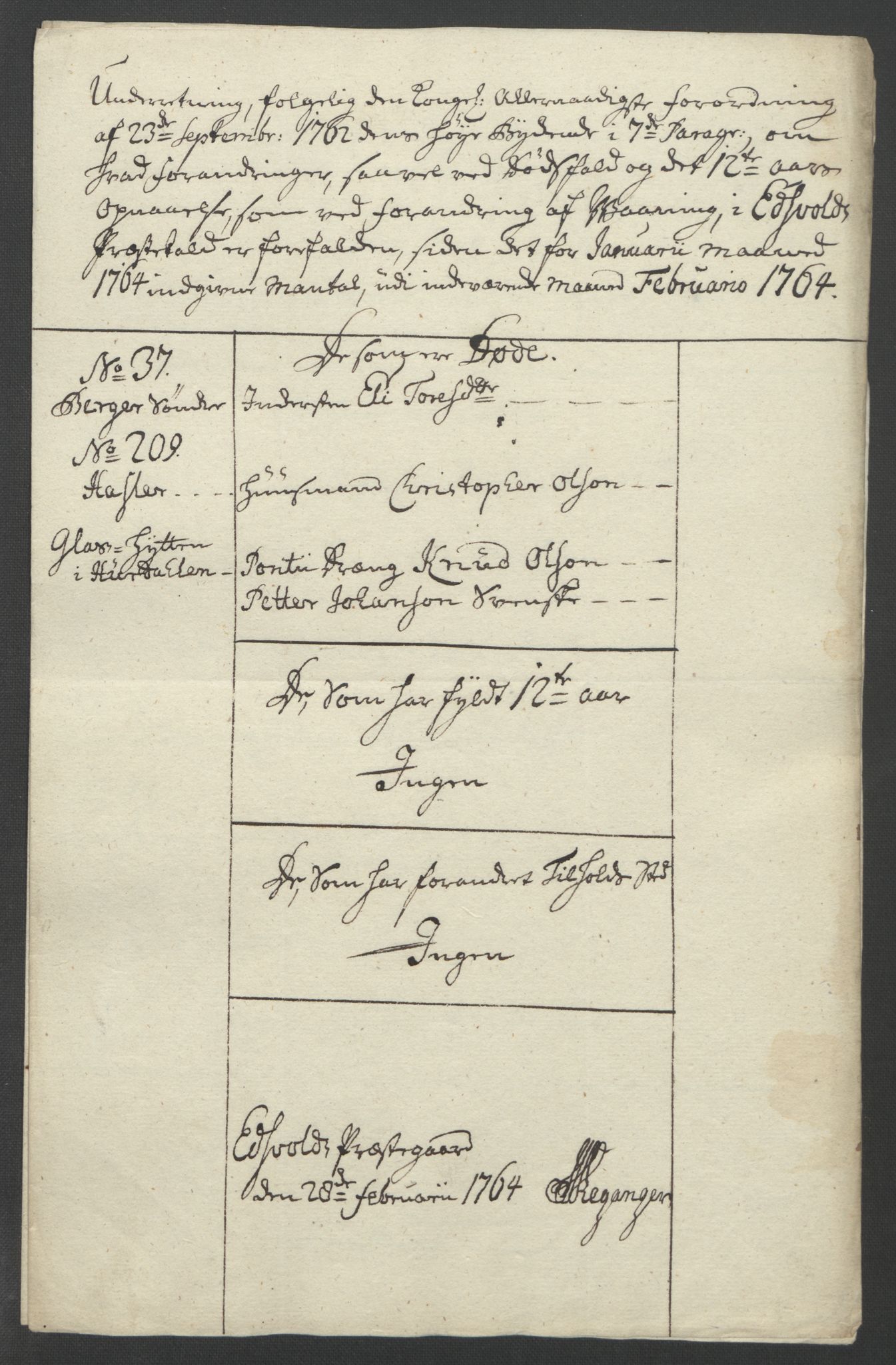 Rentekammeret inntil 1814, Reviderte regnskaper, Fogderegnskap, AV/RA-EA-4092/R12/L0804: Ekstraskatten Øvre Romerike, 1764, p. 82