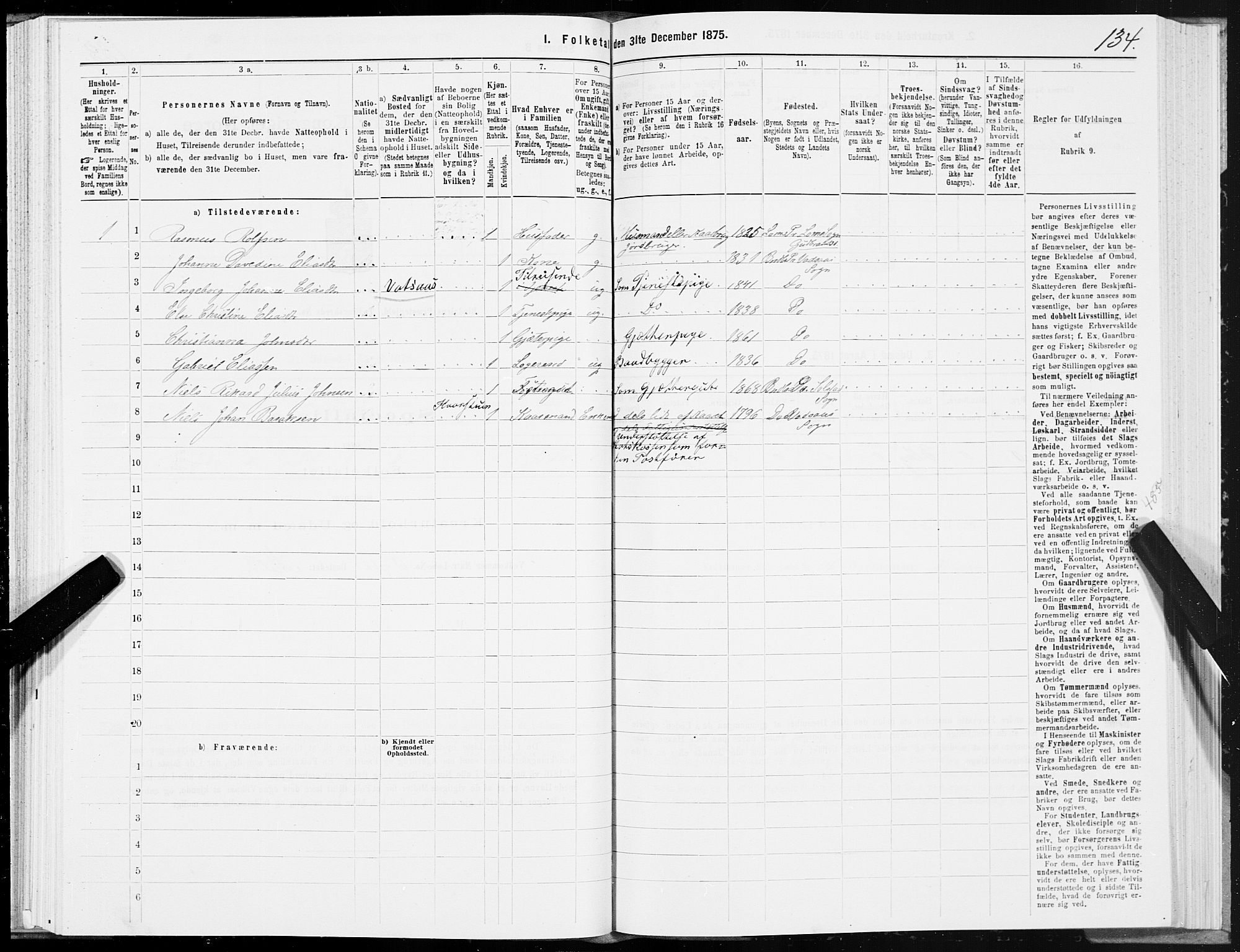 SAT, 1875 census for 1811P Bindal, 1875, p. 1134