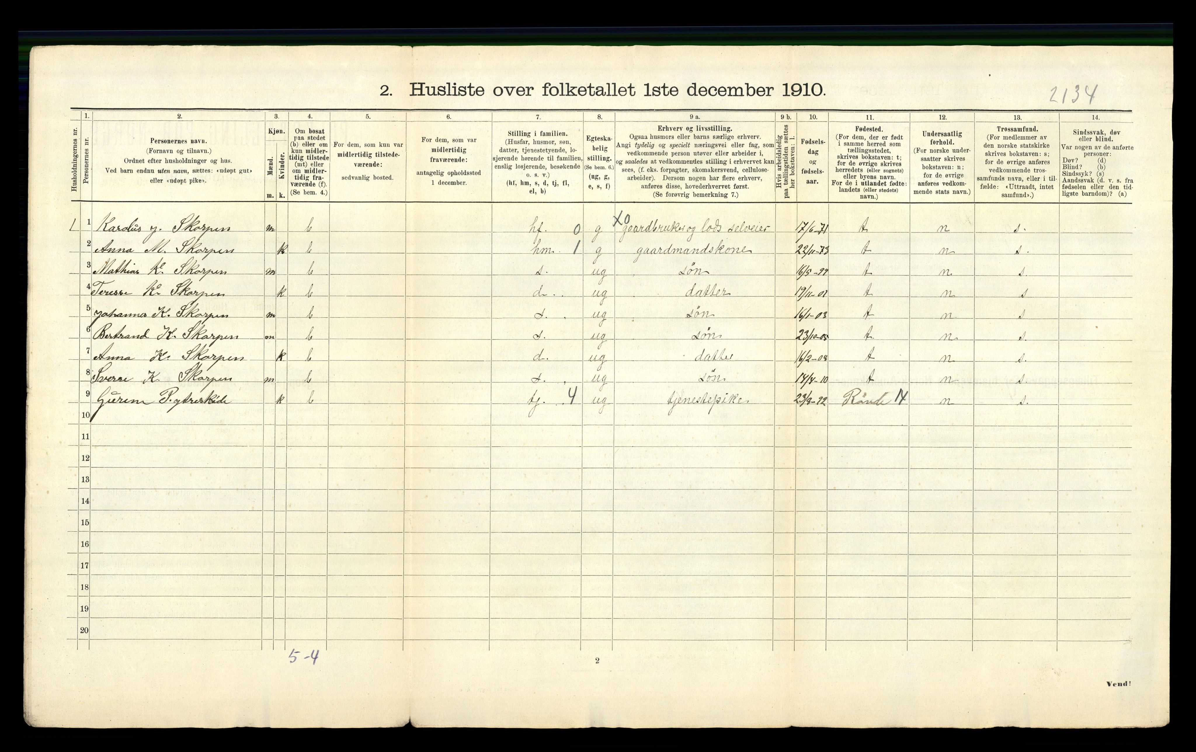 RA, 1910 census for Herøy, 1910, p. 65