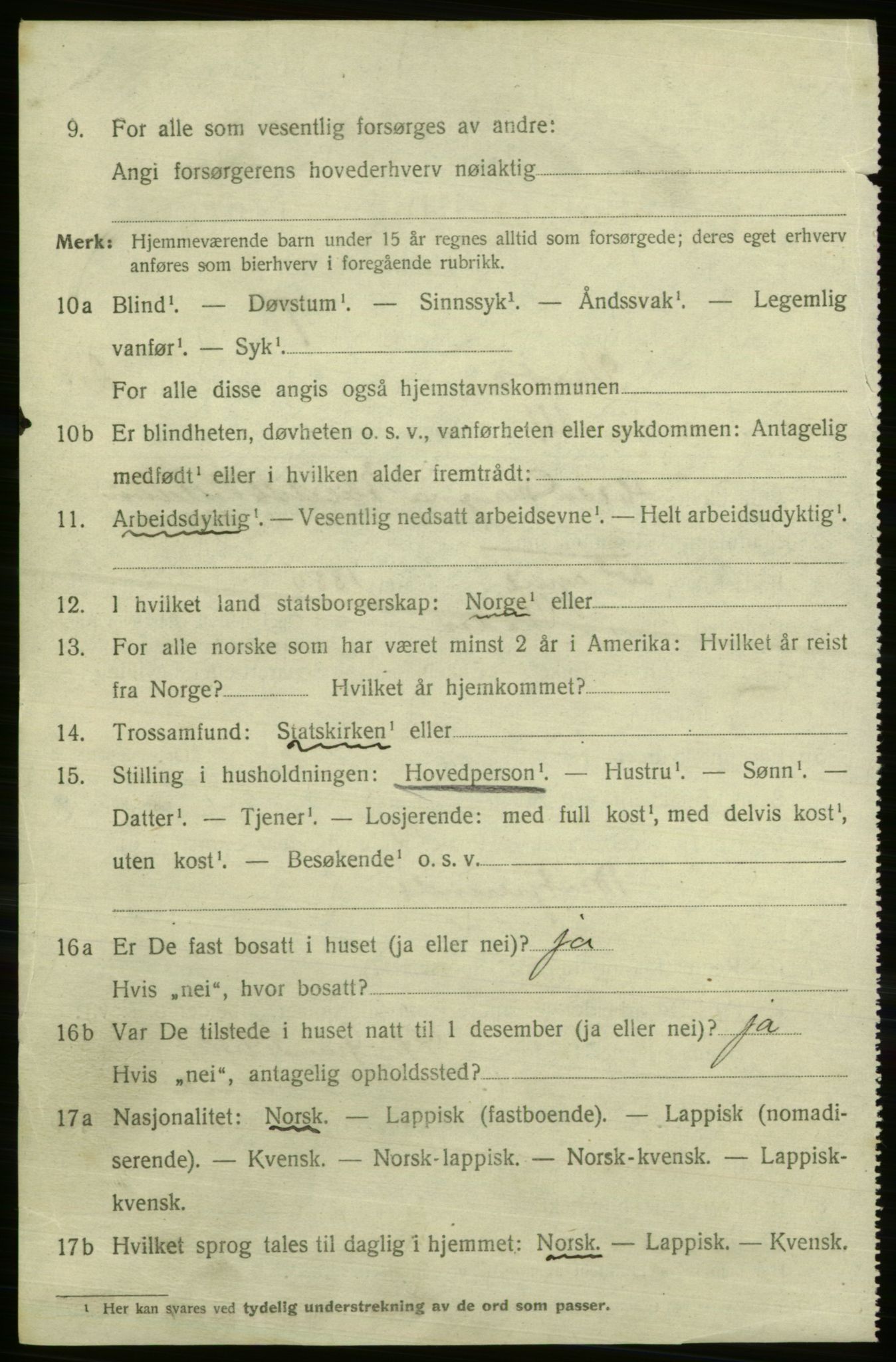 SATØ, 1920 census for Vardø, 1920, p. 7571