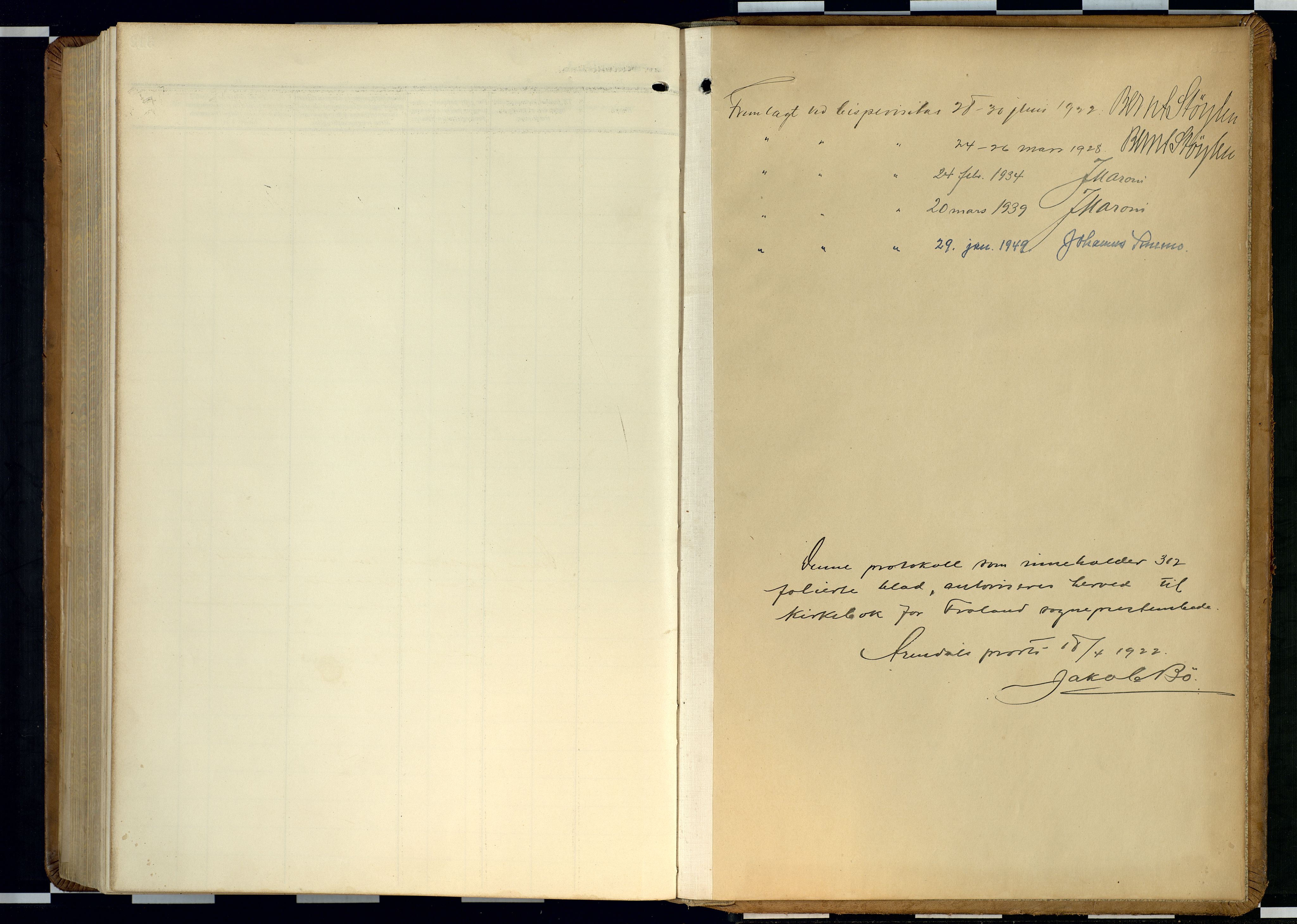 Froland sokneprestkontor, SAK/1111-0013/F/Fb/L0011: Parish register (copy) no. B 11, 1921-1947