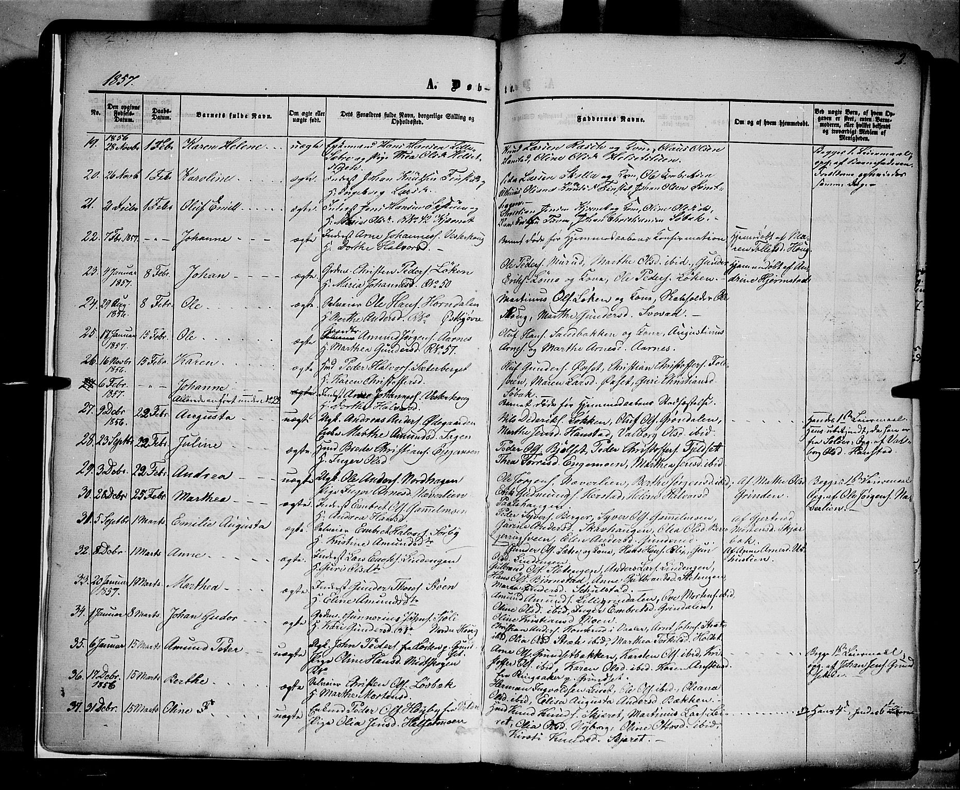 Elverum prestekontor, SAH/PREST-044/H/Ha/Haa/L0010: Parish register (official) no. 10, 1857-1868, p. 2