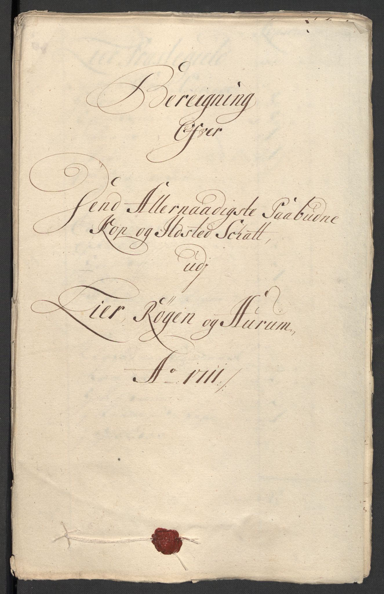 Rentekammeret inntil 1814, Reviderte regnskaper, Fogderegnskap, RA/EA-4092/R31/L1705: Fogderegnskap Hurum, Røyken, Eiker, Lier og Buskerud, 1711, p. 265