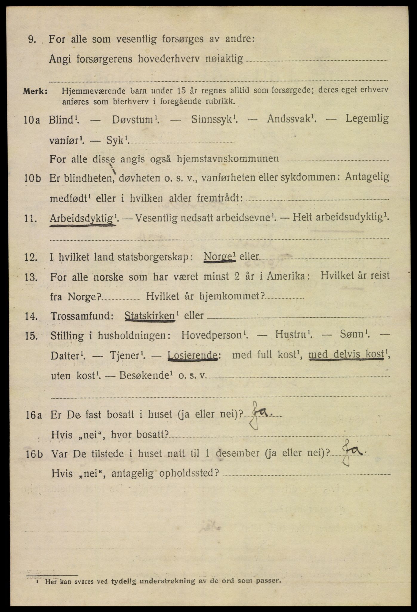 SAH, 1920 census for Hamar, 1920, p. 17530