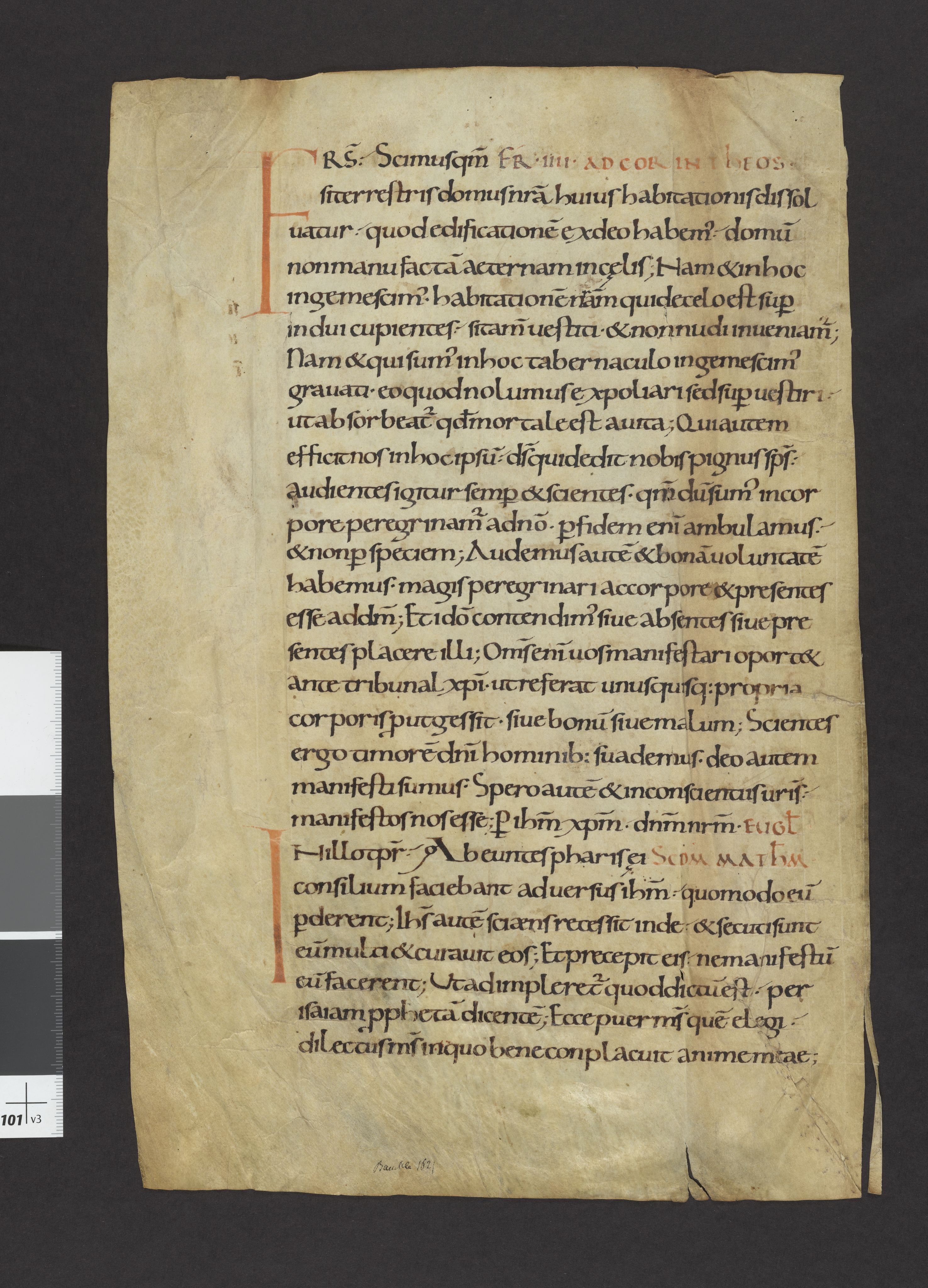 Riksarkivets diplomsamling, RA/EA-5965/F27/F27A/F27Ab/L0001: Latinske fragmenter stort format, 1100-1536, p. 2