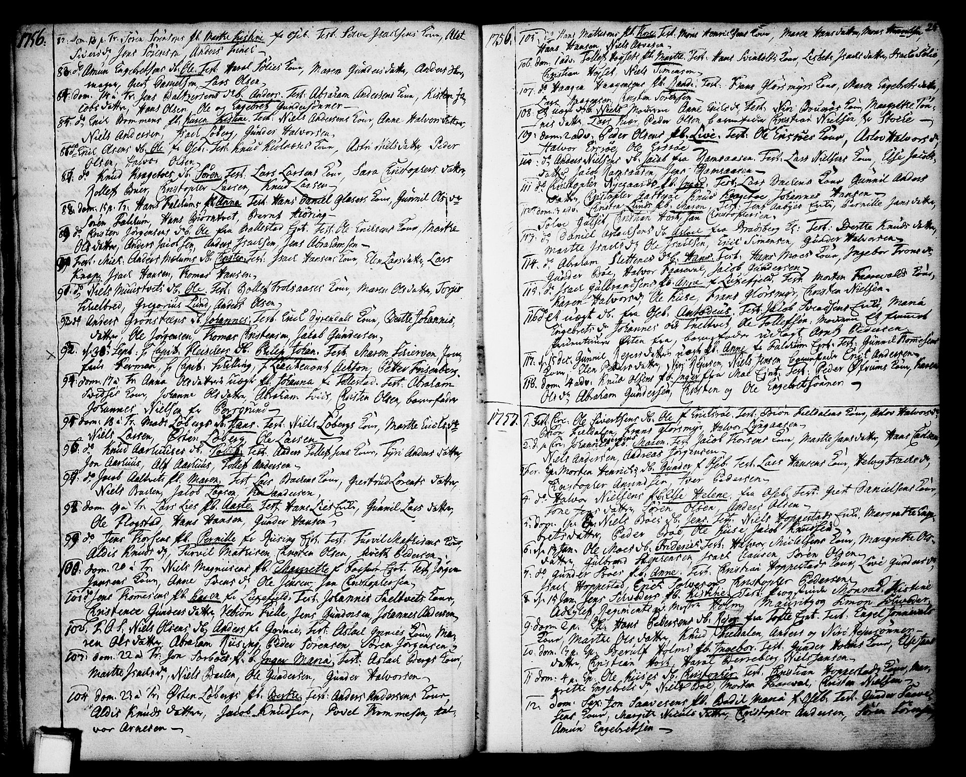 Gjerpen kirkebøker, SAKO/A-265/F/Fa/L0002: Parish register (official) no. I 2, 1747-1795, p. 25