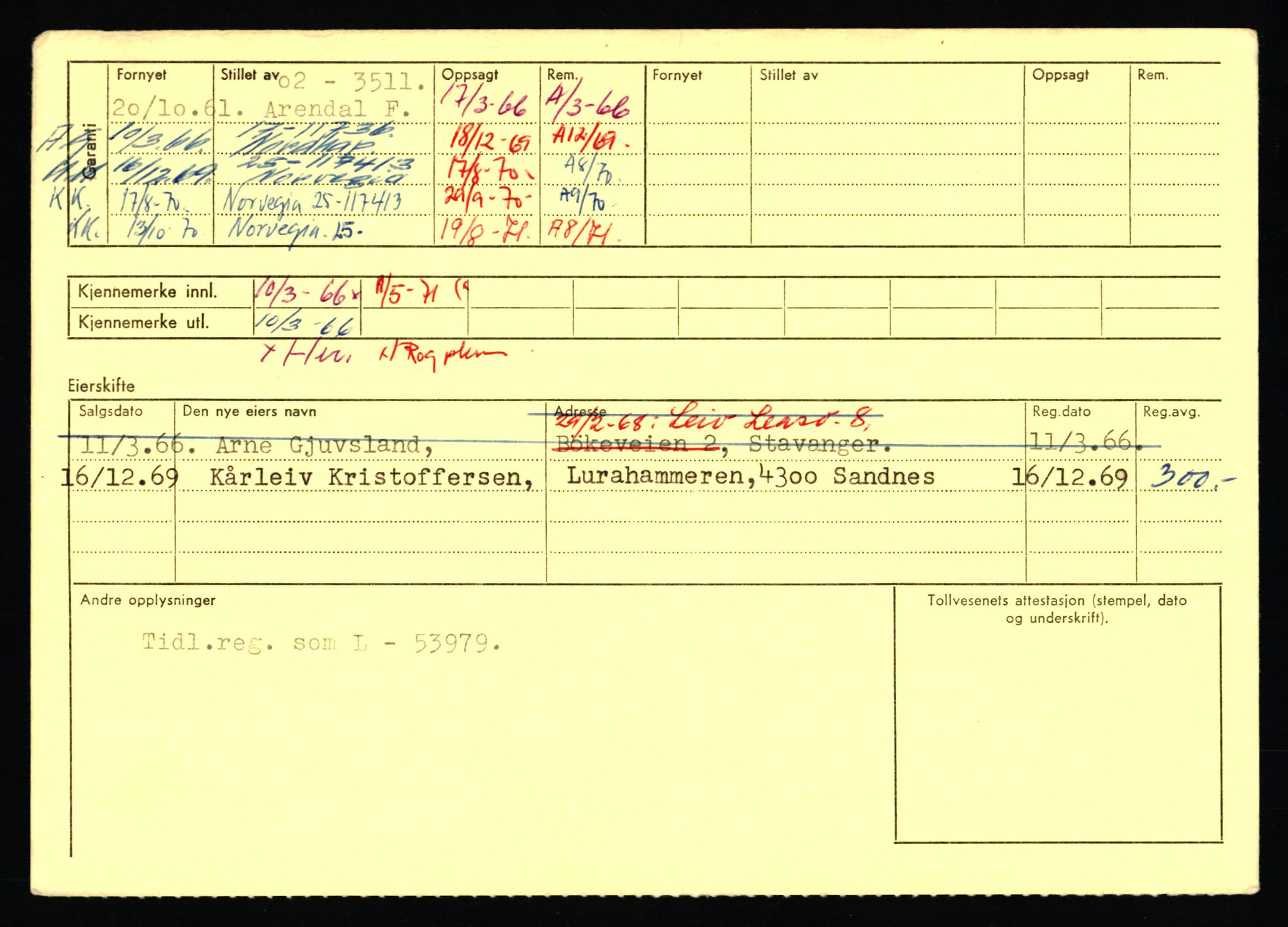 Stavanger trafikkstasjon, AV/SAST-A-101942/0/F/L0071: L-80500 - L-82199, 1930-1971, p. 1344