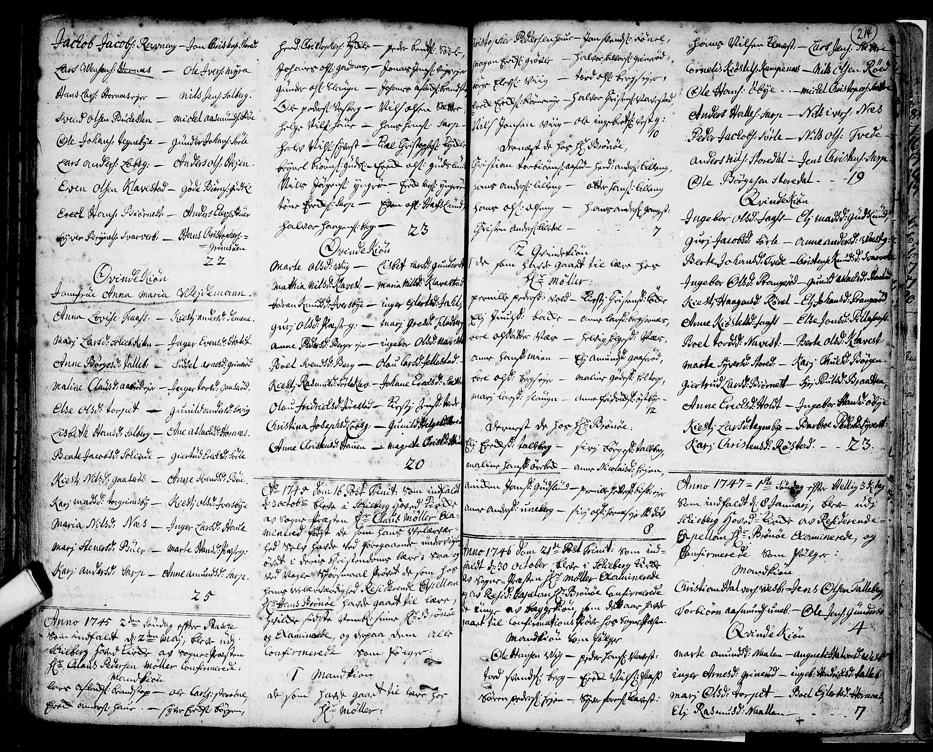 Skjeberg prestekontor Kirkebøker, SAO/A-10923/F/Fa/L0002: Parish register (official) no. I 2, 1726-1791, p. 214