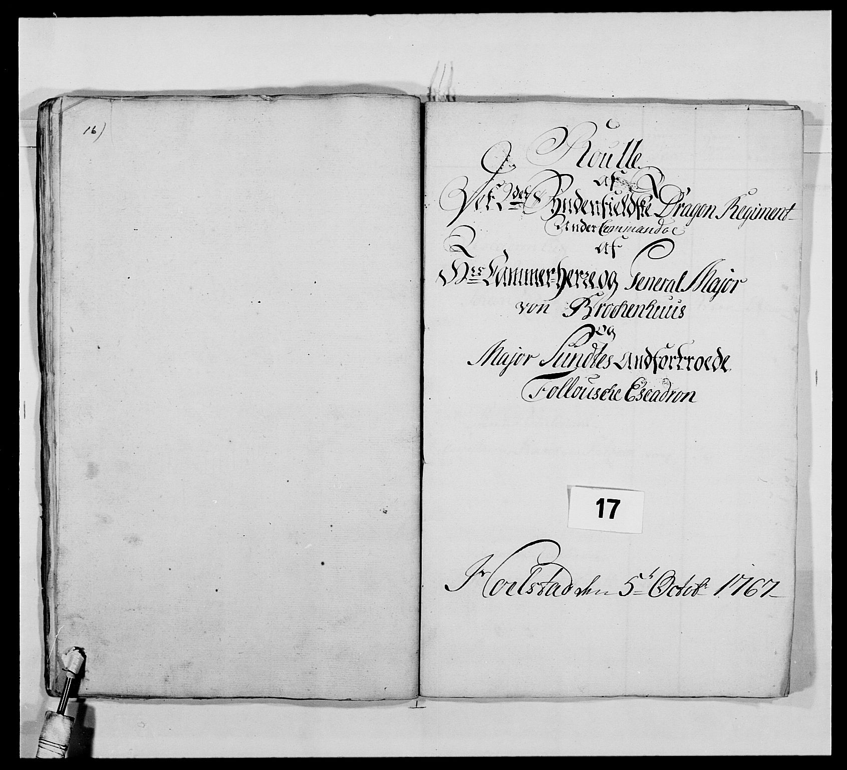 Kommanderende general (KG I) med Det norske krigsdirektorium, RA/EA-5419/E/Ea/L0478: 2. Sønnafjelske dragonregiment, 1765-1767, p. 436