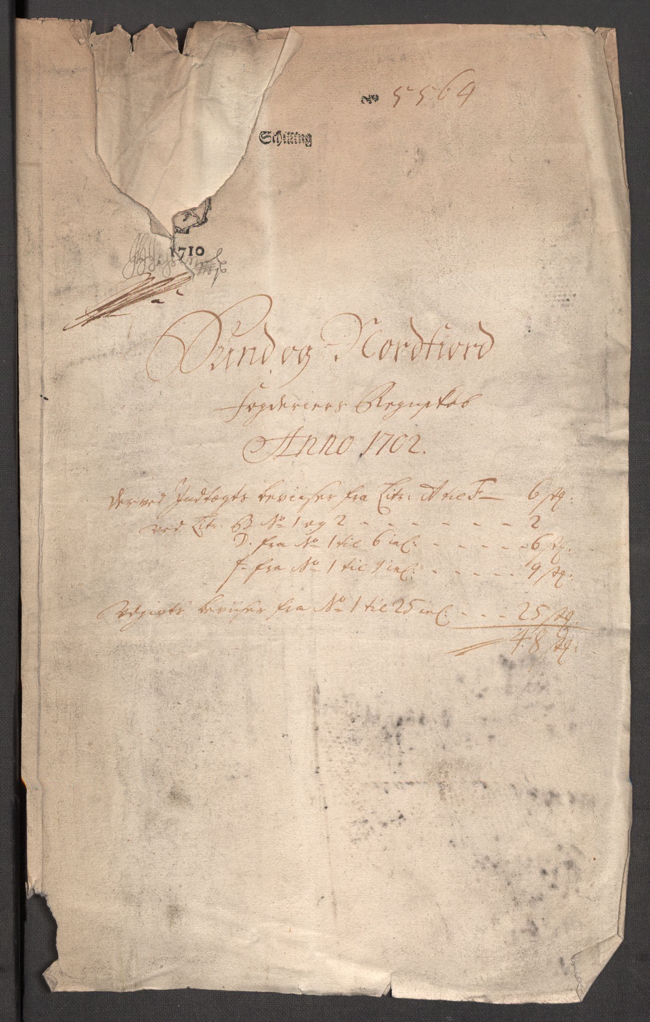 Rentekammeret inntil 1814, Reviderte regnskaper, Fogderegnskap, RA/EA-4092/R53/L3426: Fogderegnskap Sunn- og Nordfjord, 1702, p. 29