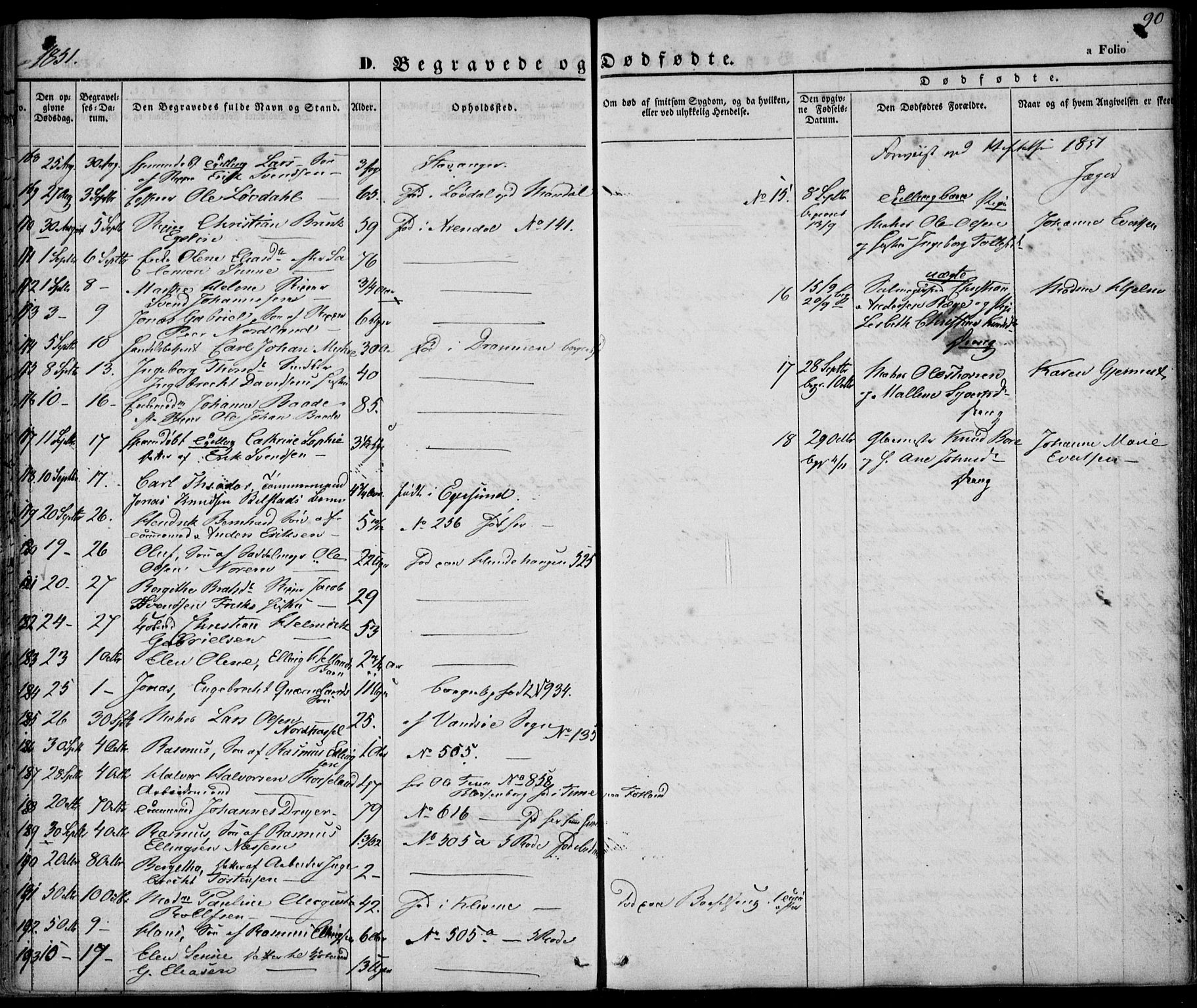 Domkirken sokneprestkontor, AV/SAST-A-101812/001/30/30BA/L0014: Parish register (official) no. A 13, 1841-1851, p. 90