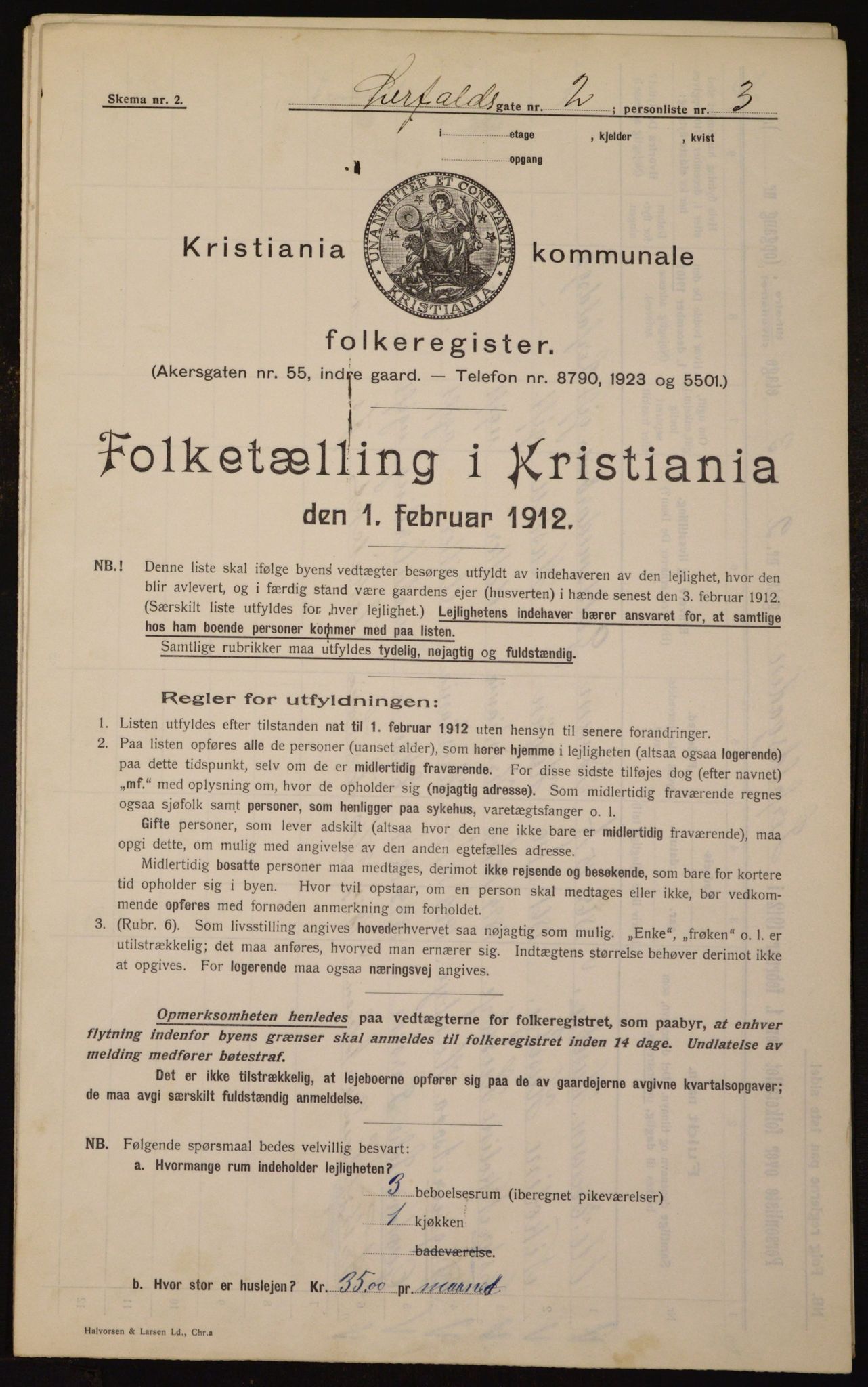 OBA, Municipal Census 1912 for Kristiania, 1912, p. 57577