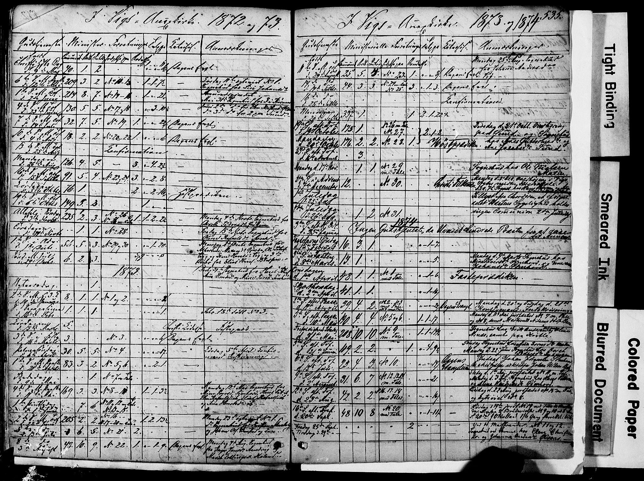 Ministerialprotokoller, klokkerbøker og fødselsregistre - Nordland, AV/SAT-A-1459/812/L0176: Parish register (official) no. 812A05, 1834-1874, p. 535