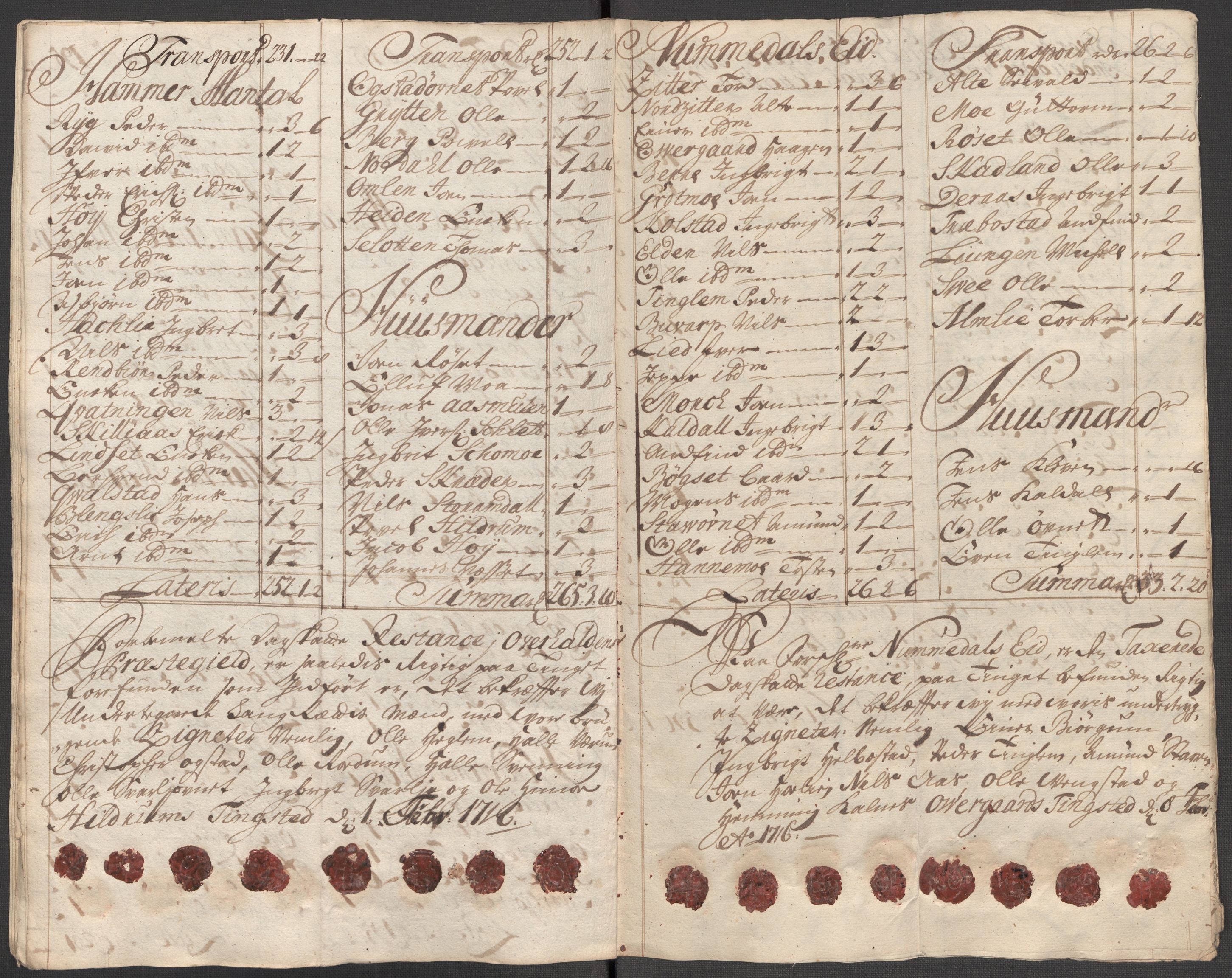 Rentekammeret inntil 1814, Reviderte regnskaper, Fogderegnskap, AV/RA-EA-4092/R64/L4436: Fogderegnskap Namdal, 1715, p. 253