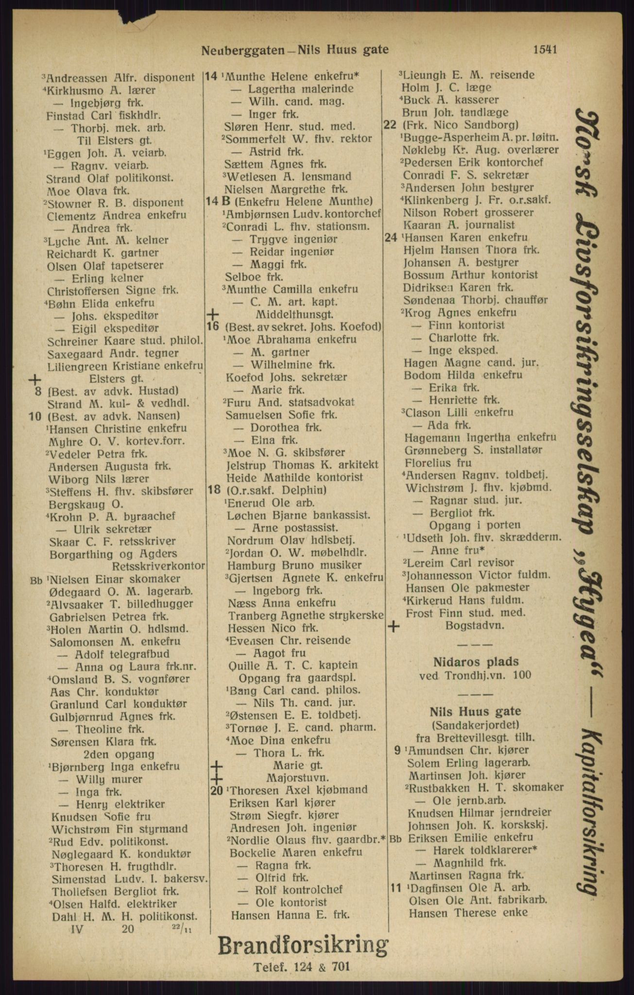 Kristiania/Oslo adressebok, PUBL/-, 1916, p. 1541