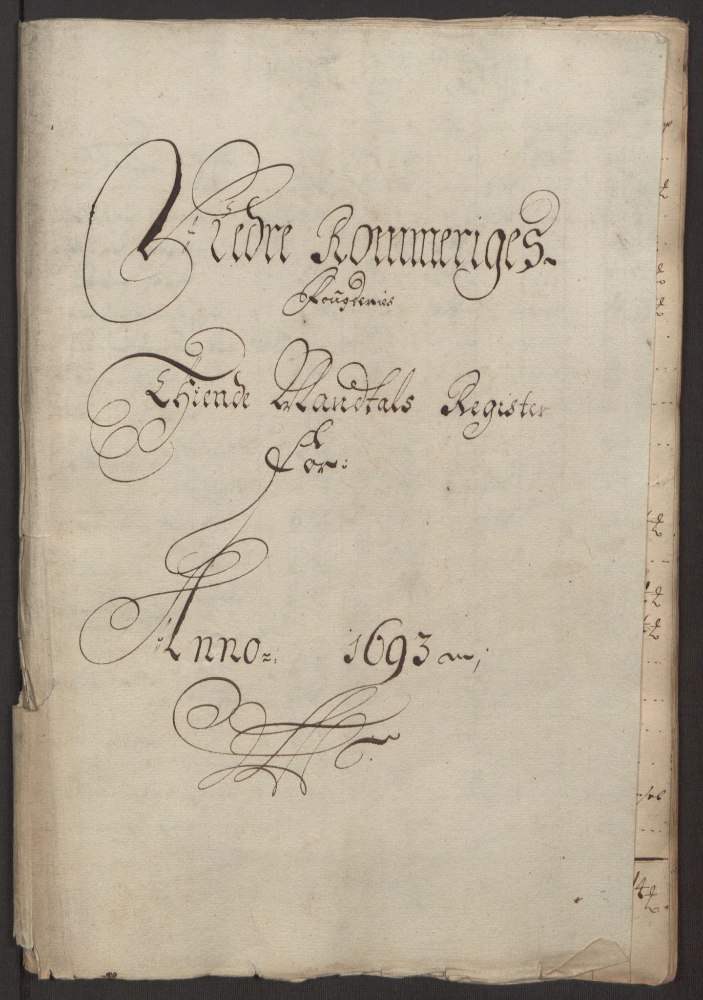 Rentekammeret inntil 1814, Reviderte regnskaper, Fogderegnskap, RA/EA-4092/R11/L0578: Fogderegnskap Nedre Romerike, 1693, p. 42