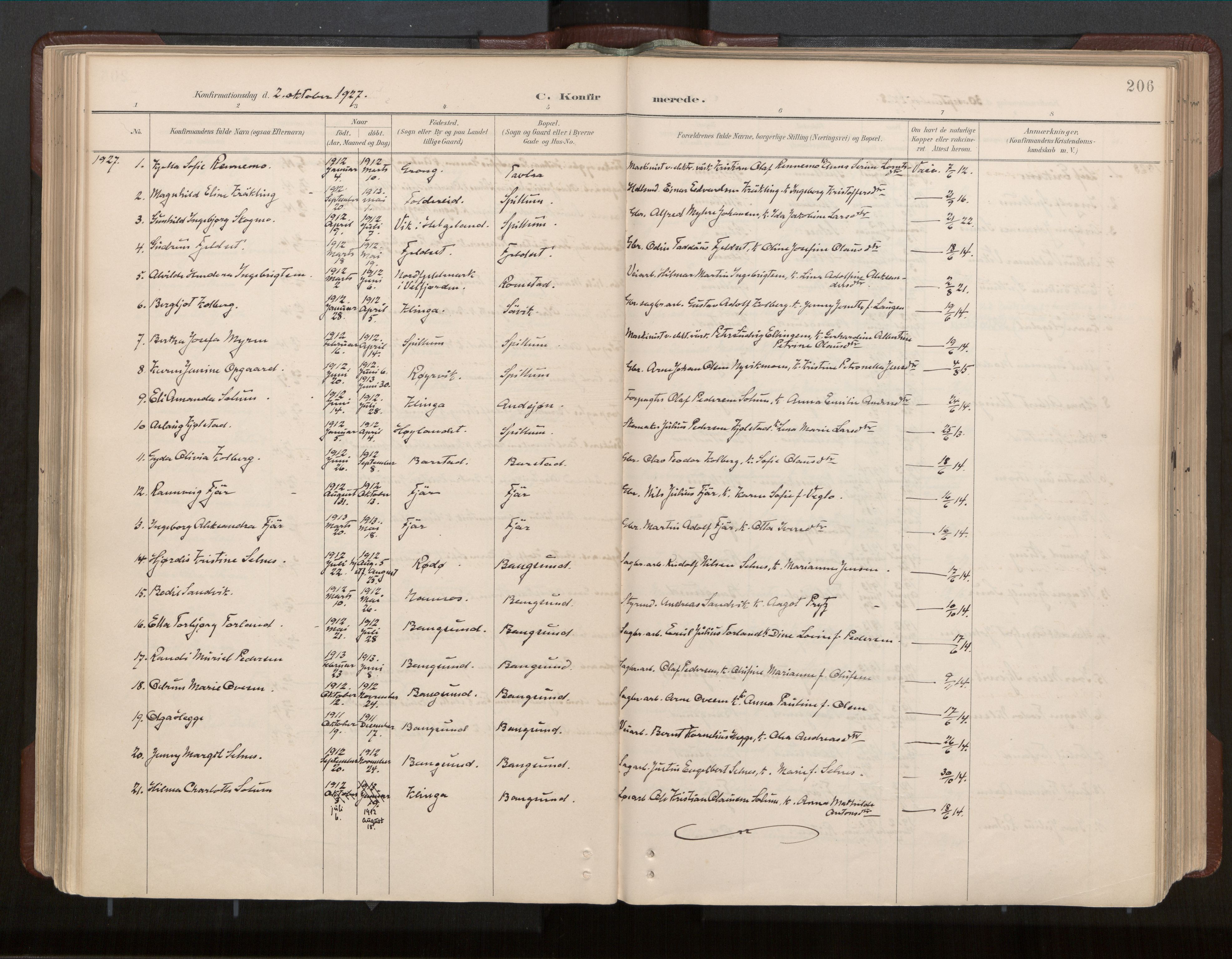 Ministerialprotokoller, klokkerbøker og fødselsregistre - Nord-Trøndelag, SAT/A-1458/770/L0589: Parish register (official) no. 770A03, 1887-1929, p. 206