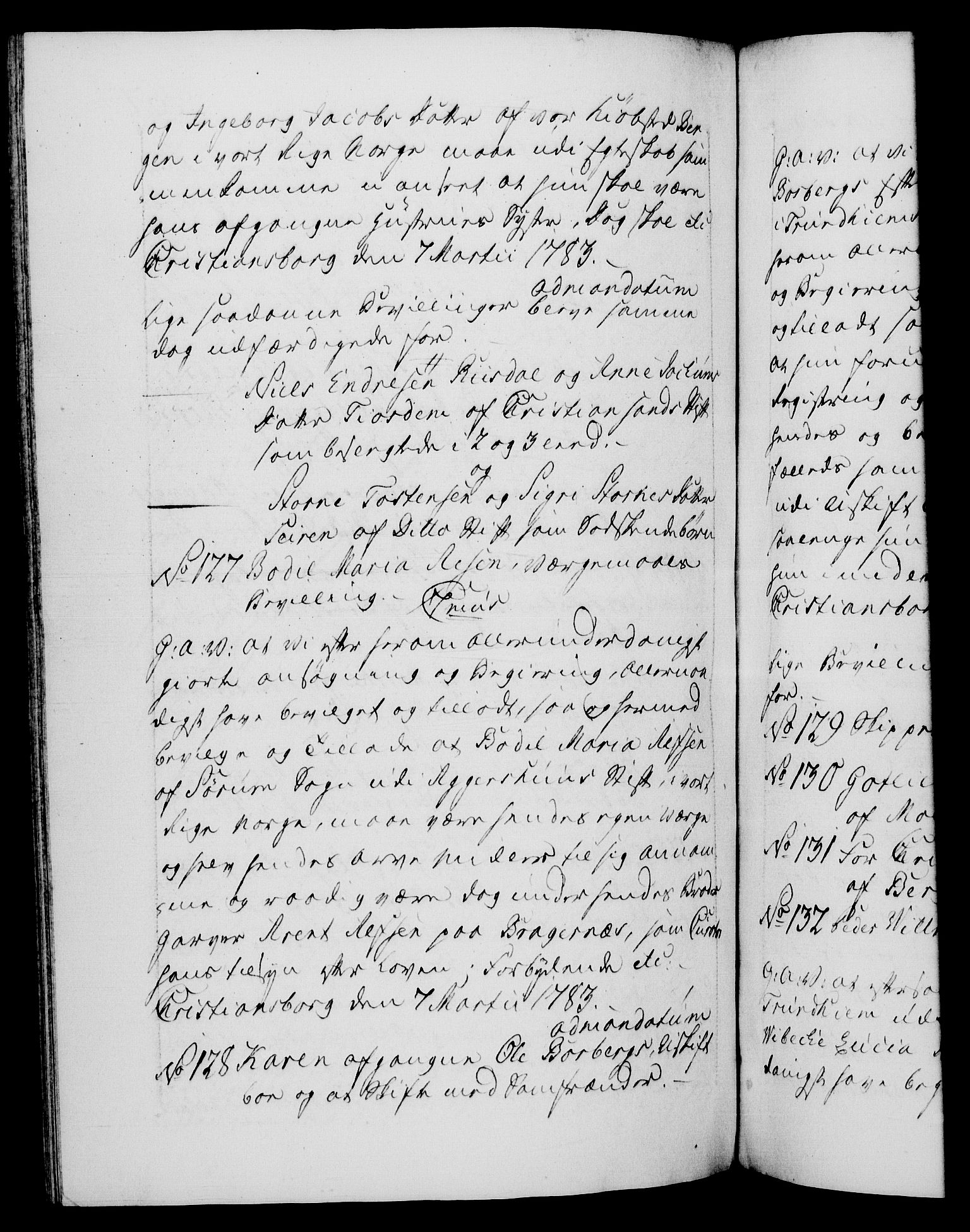 Danske Kanselli 1572-1799, RA/EA-3023/F/Fc/Fca/Fcaa/L0049: Norske registre, 1782-1783, p. 467b