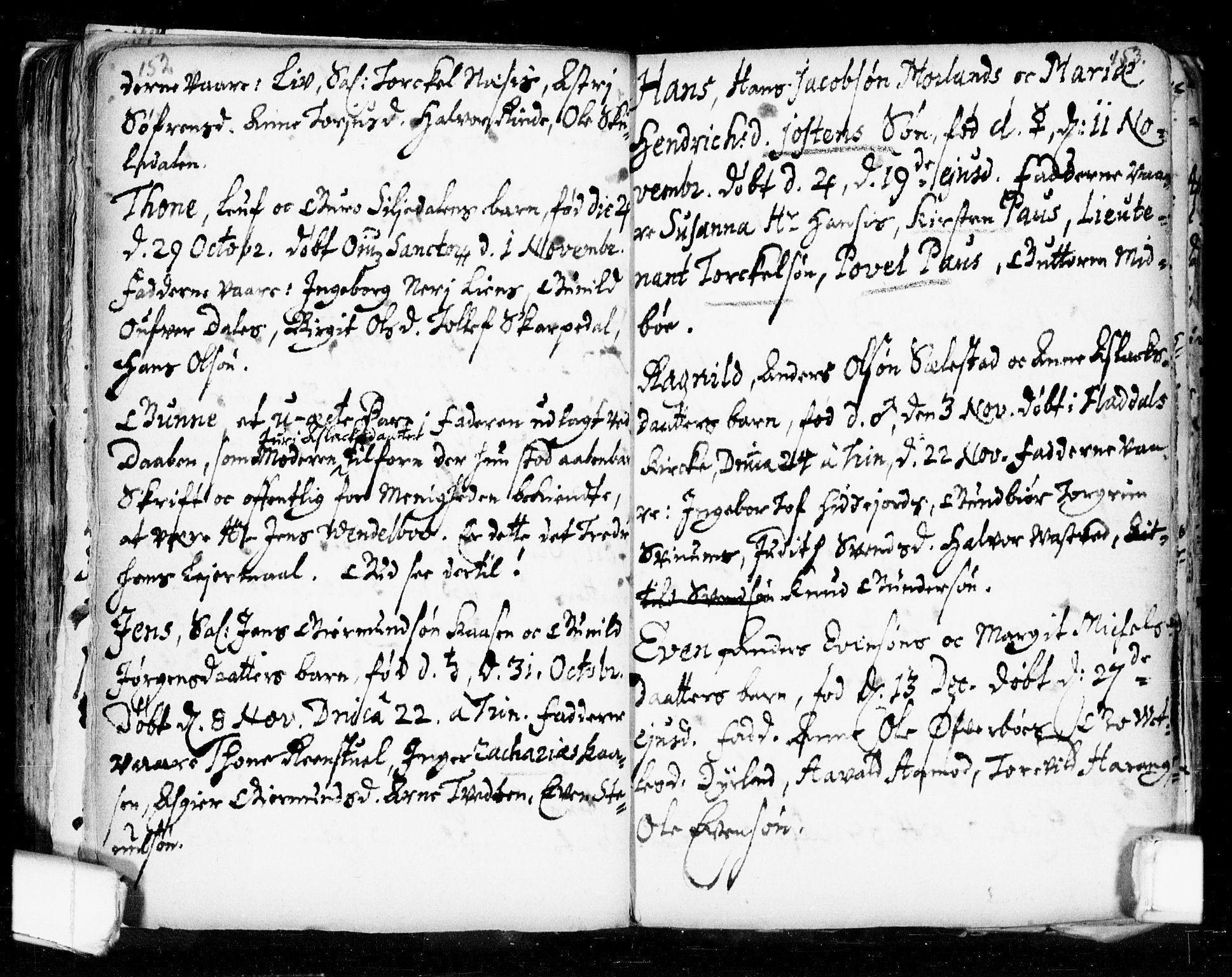 Seljord kirkebøker, SAKO/A-20/F/Fa/L0002: Parish register (official) no. I 2, 1689-1713, p. 152-153