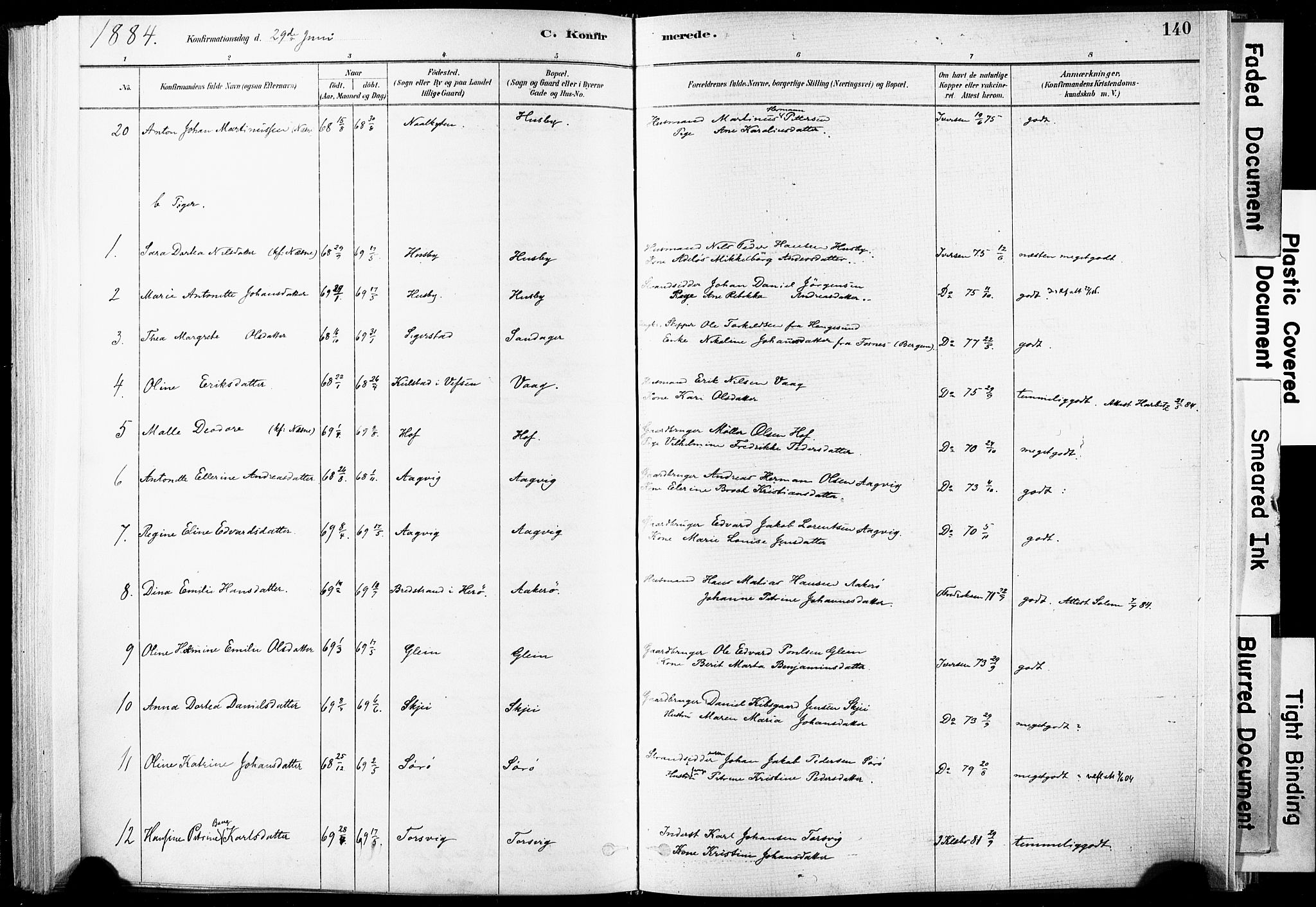 Ministerialprotokoller, klokkerbøker og fødselsregistre - Nordland, SAT/A-1459/835/L0525: Parish register (official) no. 835A03I, 1881-1910, p. 140