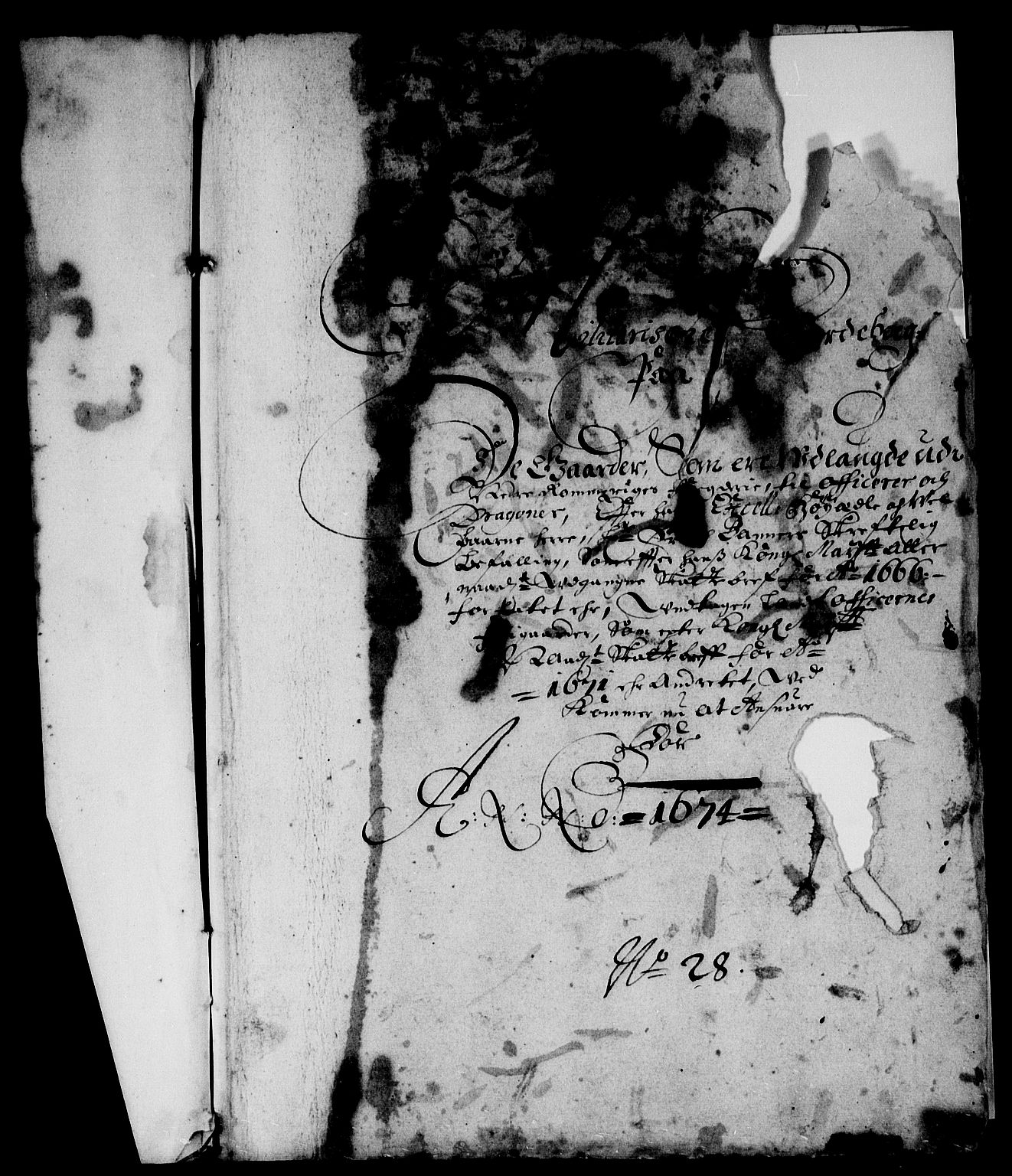 Rentekammeret inntil 1814, Reviderte regnskaper, Stiftamtstueregnskaper, Landkommissariatet på Akershus og Akershus stiftamt, AV/RA-EA-5869/R/Rb/L0099: Akershus stiftamt, 1674