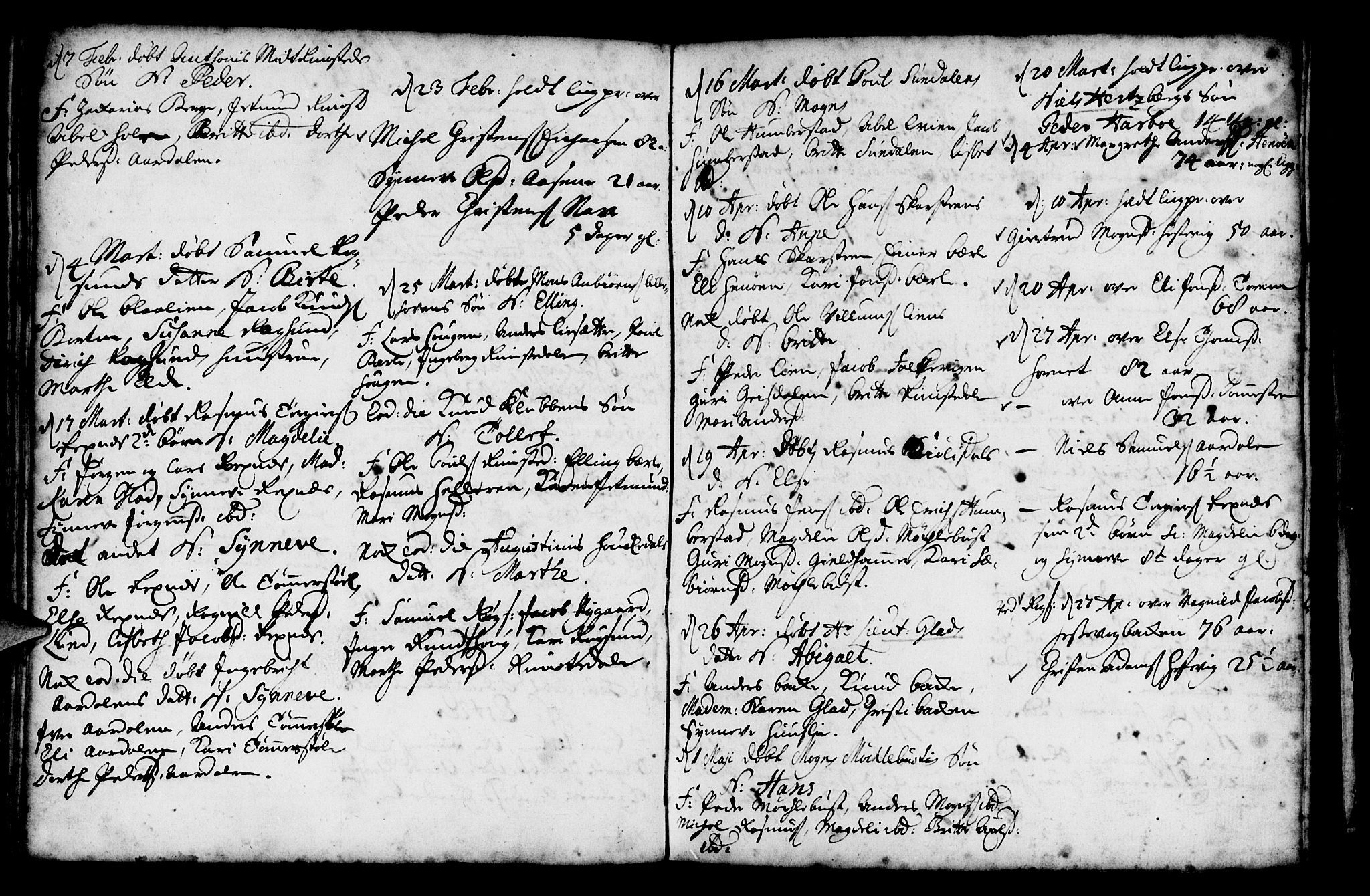 Davik sokneprestembete, SAB/A-79701/H/Haa/Haaa/L0001: Parish register (official) no. A 1, 1710-1742, p. 77