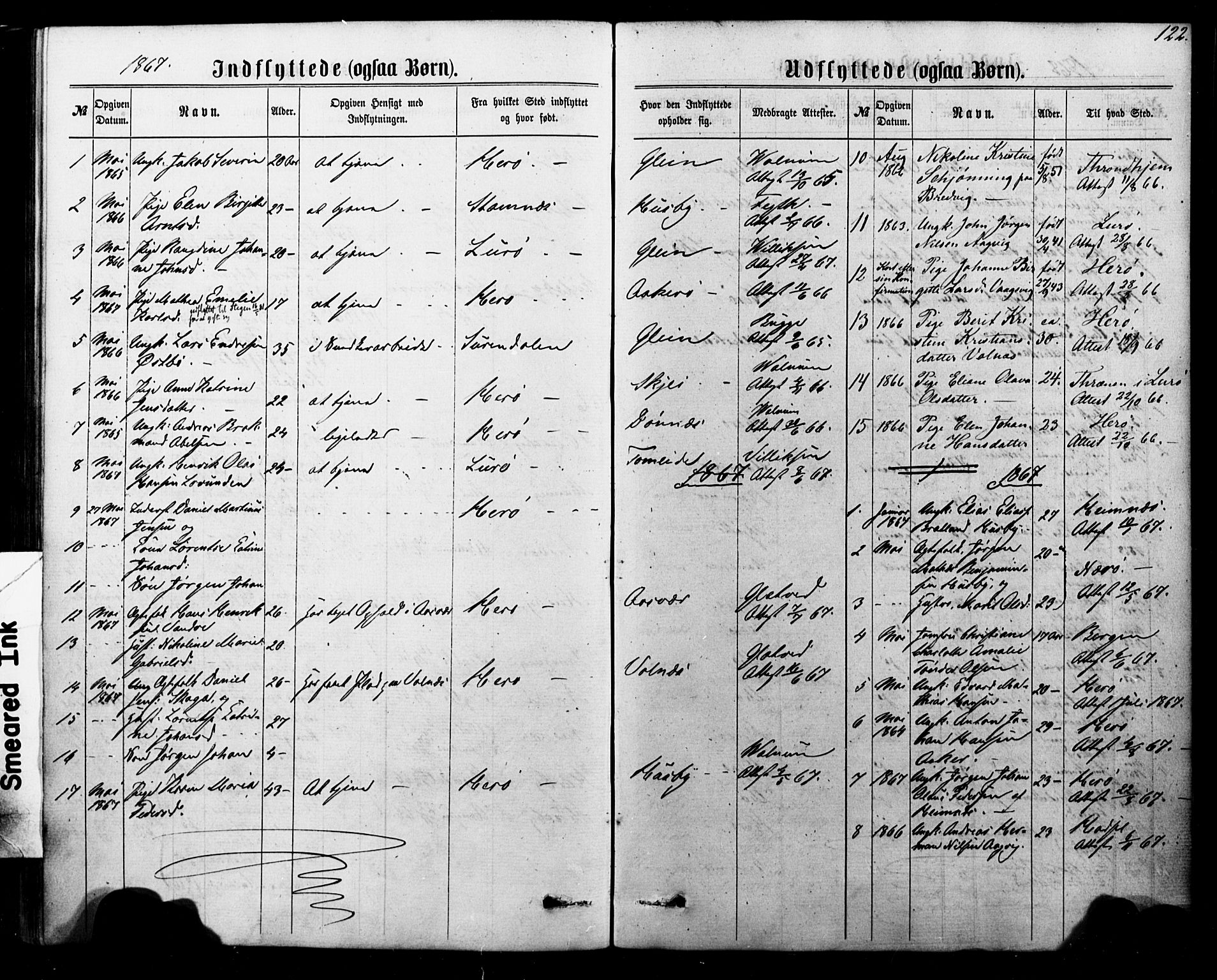 Ministerialprotokoller, klokkerbøker og fødselsregistre - Nordland, AV/SAT-A-1459/835/L0524: Parish register (official) no. 835A02, 1865-1880, p. 122