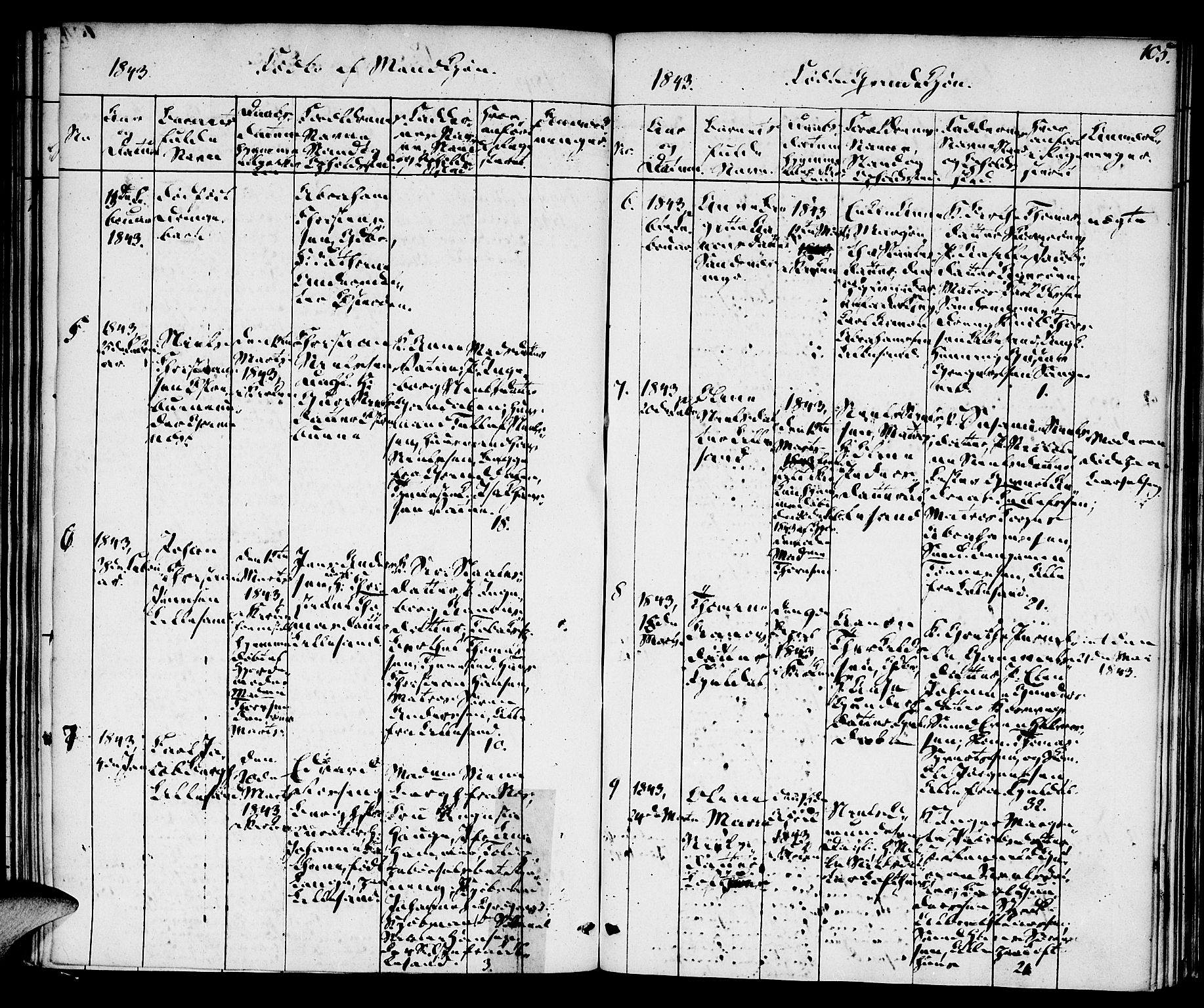 Vestre Moland sokneprestkontor, SAK/1111-0046/F/Fa/Fab/L0004: Parish register (official) no. A 4, 1835-1843, p. 105
