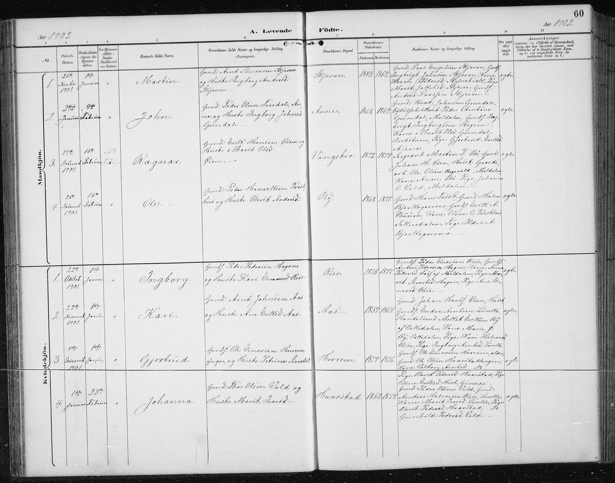 Ministerialprotokoller, klokkerbøker og fødselsregistre - Sør-Trøndelag, AV/SAT-A-1456/674/L0876: Parish register (copy) no. 674C03, 1892-1912, p. 60