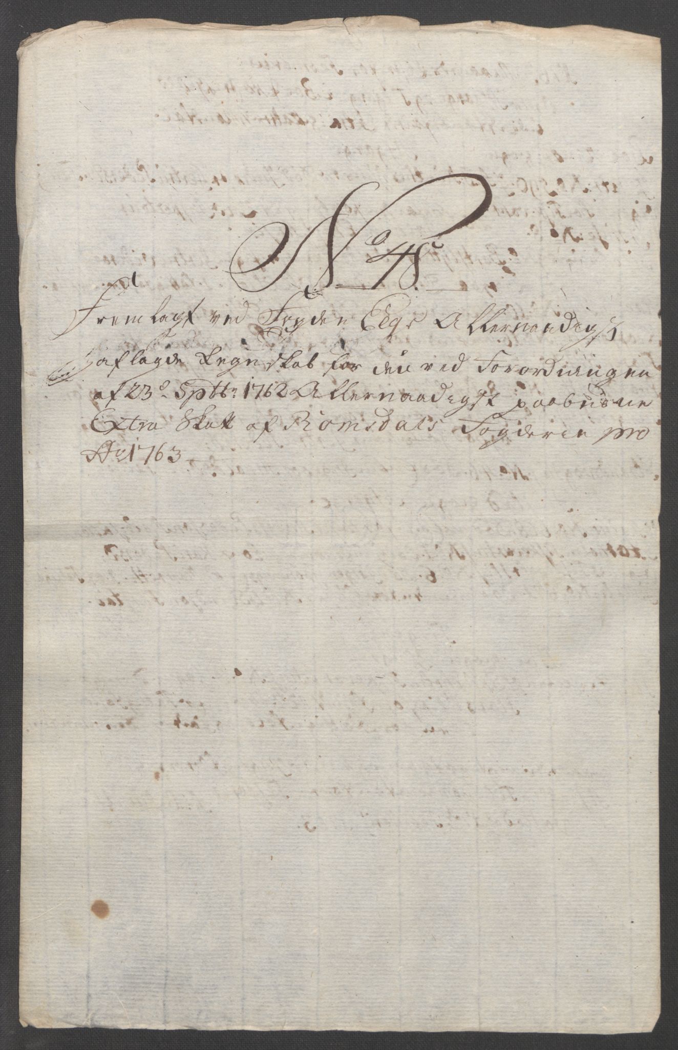 Rentekammeret inntil 1814, Reviderte regnskaper, Fogderegnskap, AV/RA-EA-4092/R55/L3730: Ekstraskatten Romsdal, 1762-1763, p. 467