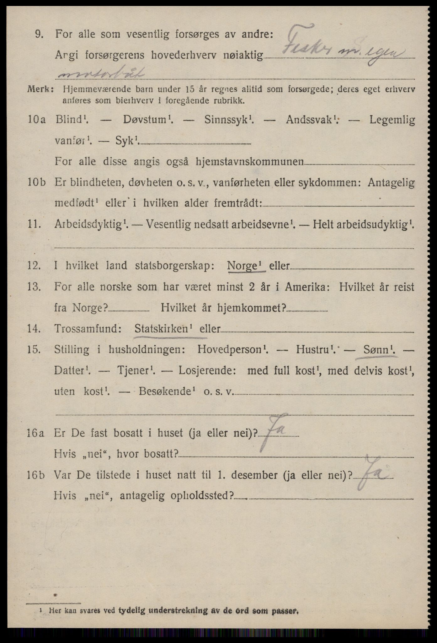 SAT, 1920 census for Aukra, 1920, p. 6164