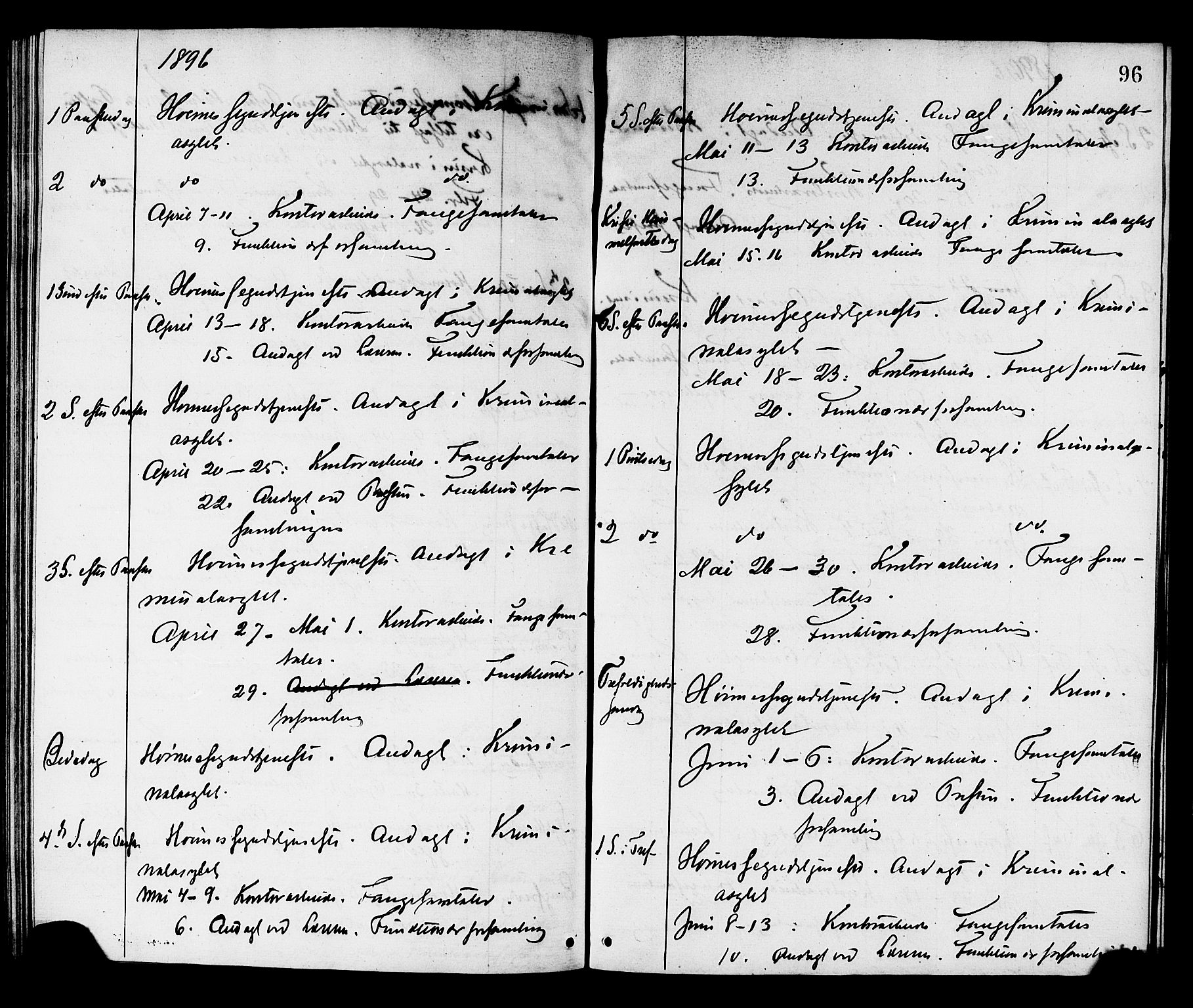 Ministerialprotokoller, klokkerbøker og fødselsregistre - Sør-Trøndelag, SAT/A-1456/624/L0482: Parish register (official) no. 624A03, 1870-1918, p. 96