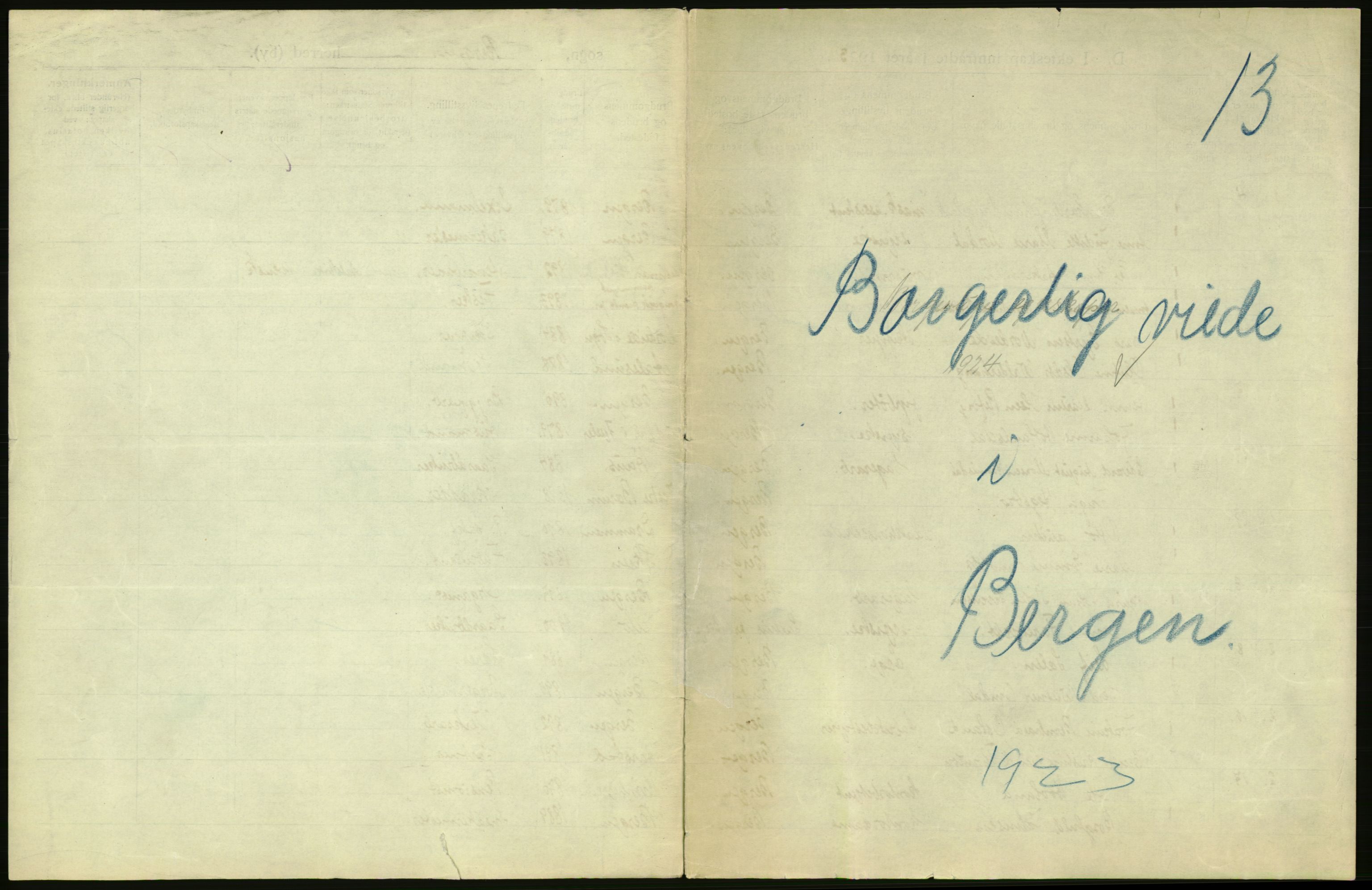 Statistisk sentralbyrå, Sosiodemografiske emner, Befolkning, RA/S-2228/D/Df/Dfc/Dfcc/L0029: Bergen: Gifte, døde, dødfødte., 1923, p. 799