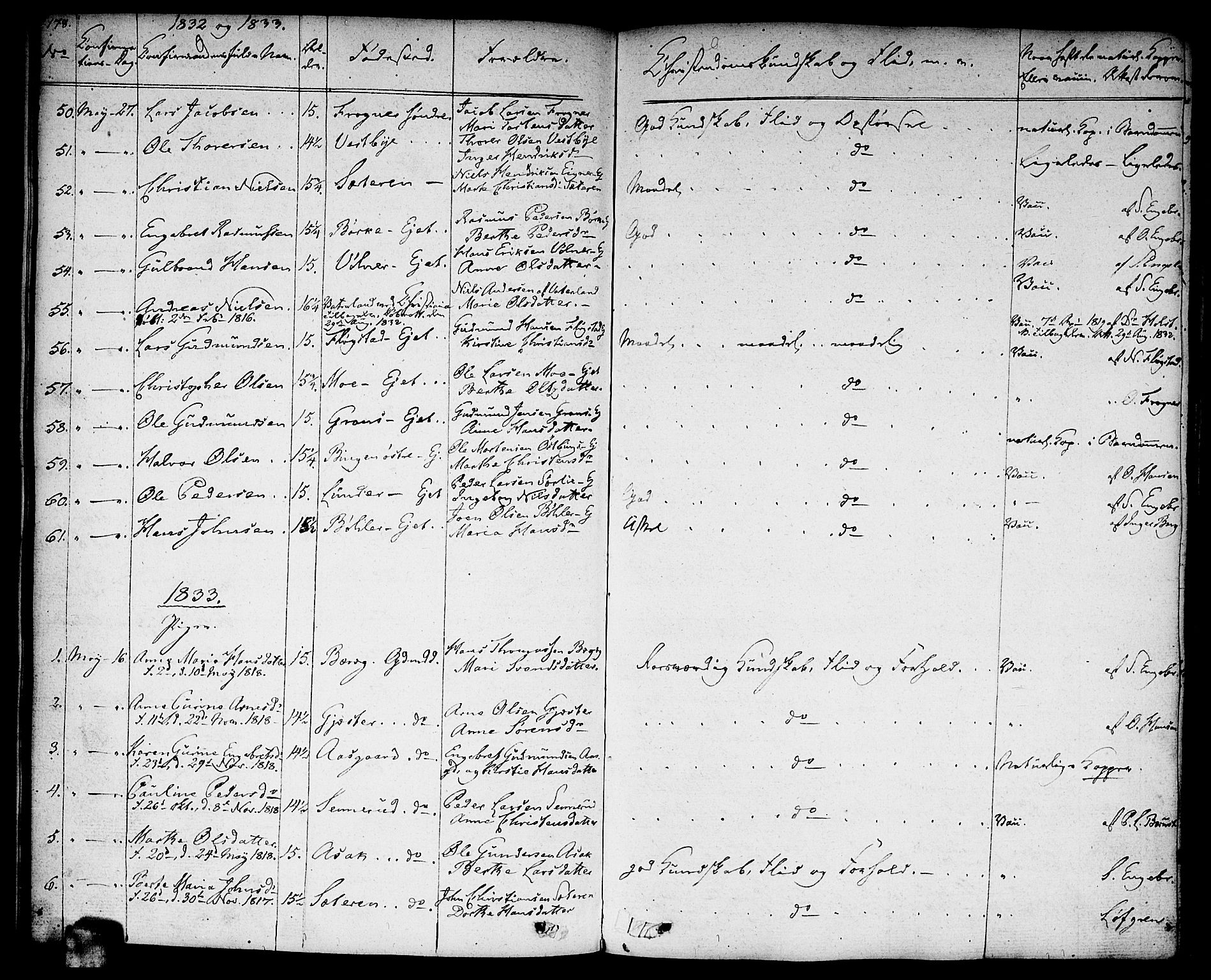 Sørum prestekontor Kirkebøker, SAO/A-10303/F/Fa/L0004: Parish register (official) no. I 4, 1829-1845, p. 178