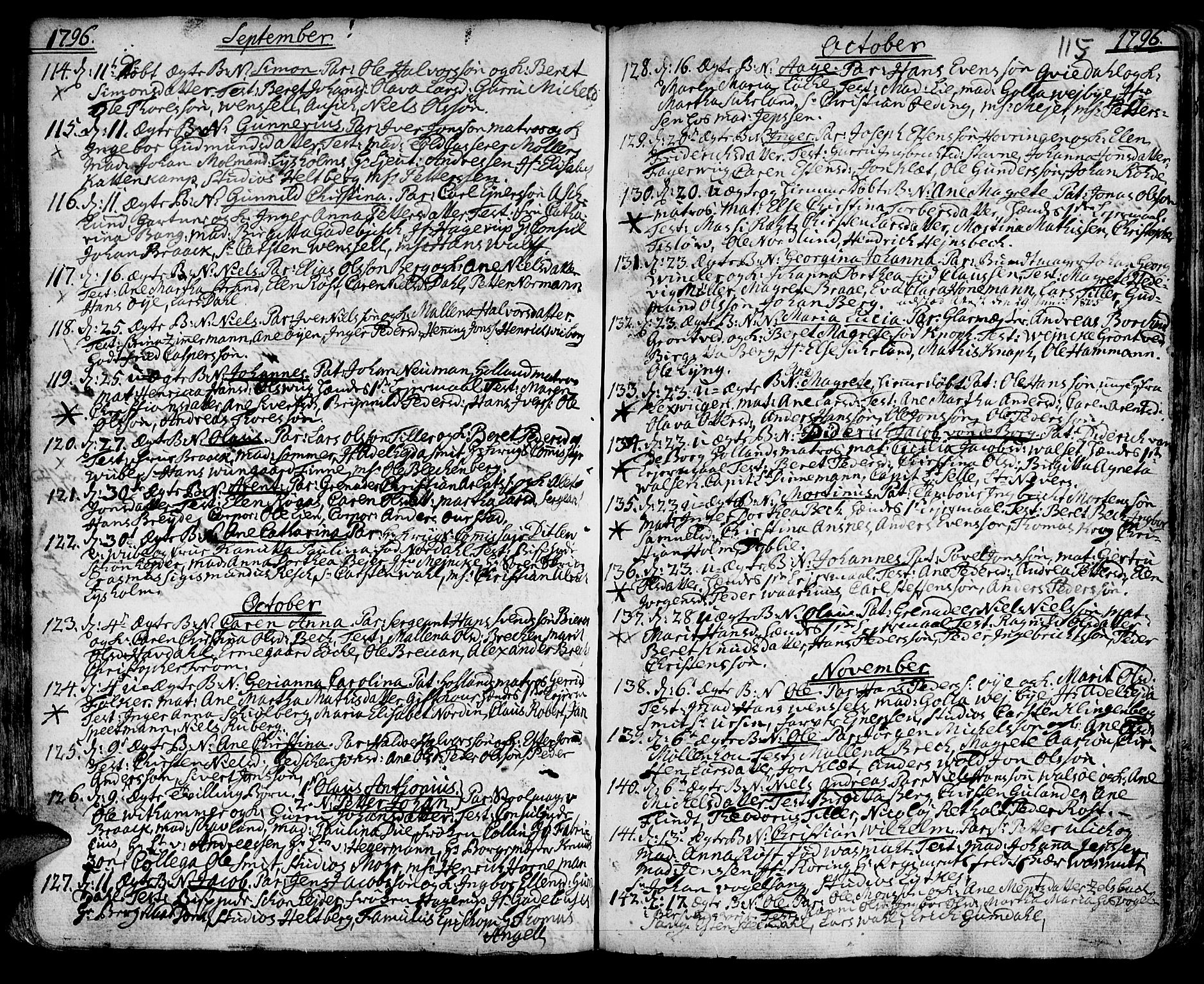 Ministerialprotokoller, klokkerbøker og fødselsregistre - Sør-Trøndelag, SAT/A-1456/601/L0039: Parish register (official) no. 601A07, 1770-1819, p. 115