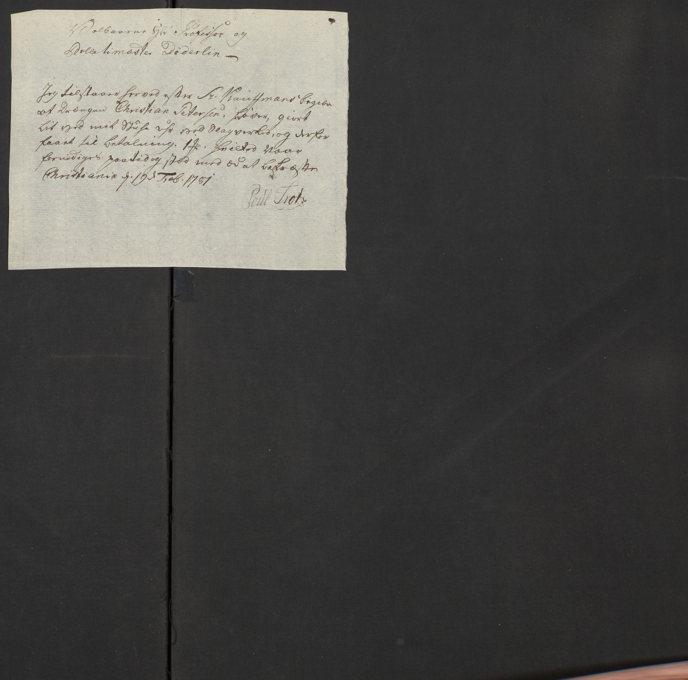 Oslo politidistrikt, AV/SAO-A-10085/D/Da/L0003: Innkomne brev, pro memoria m.v., 1781, p. 295