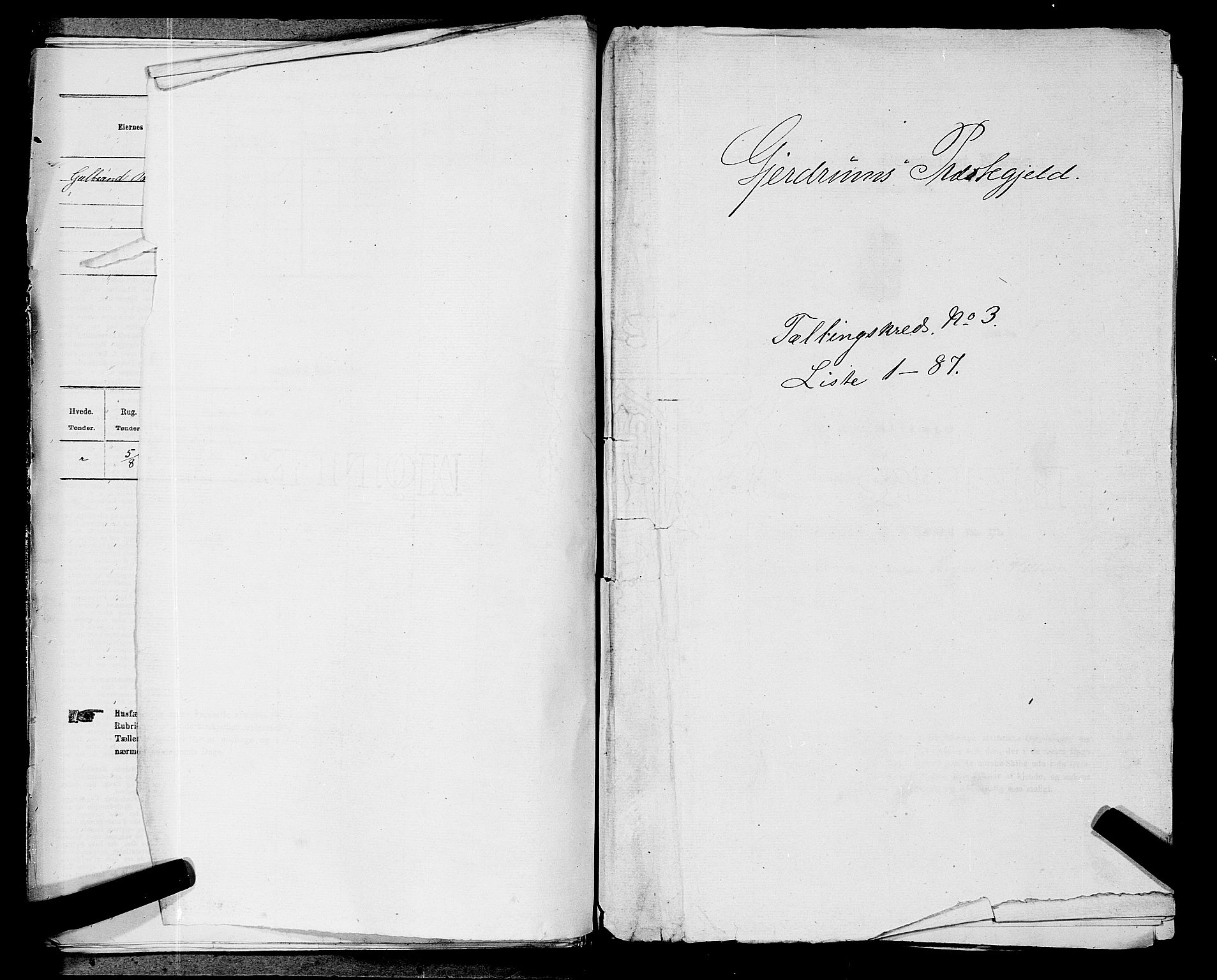 RA, 1875 census for 0234P Gjerdrum, 1875, p. 382