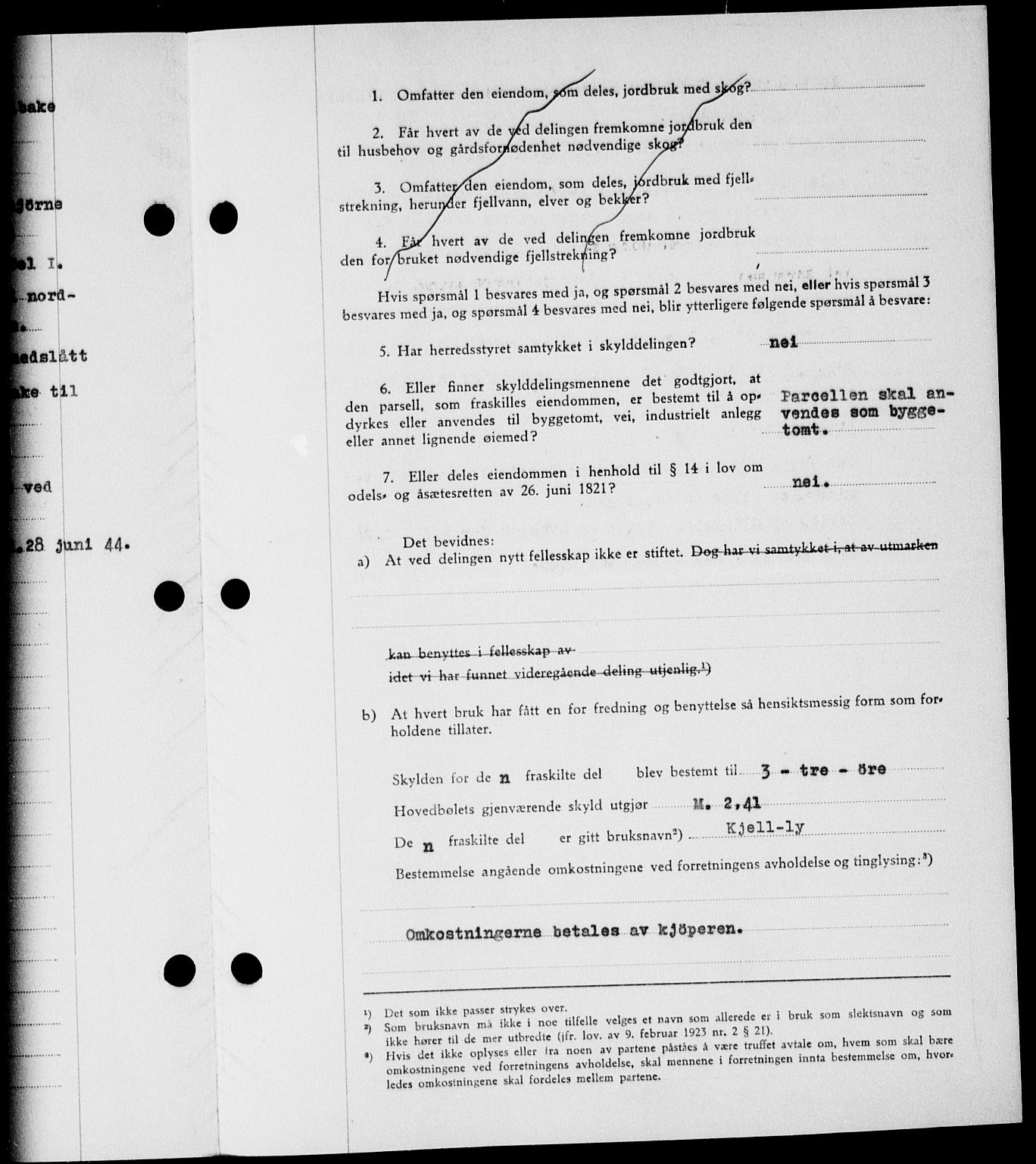 Onsøy sorenskriveri, SAO/A-10474/G/Ga/Gab/L0015: Mortgage book no. II A-15, 1945-1946, Diary no: : 106/1946