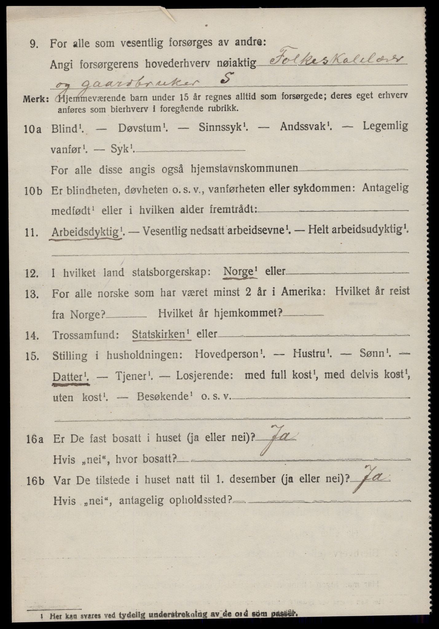 SAT, 1920 census for Hareid, 1920, p. 2224