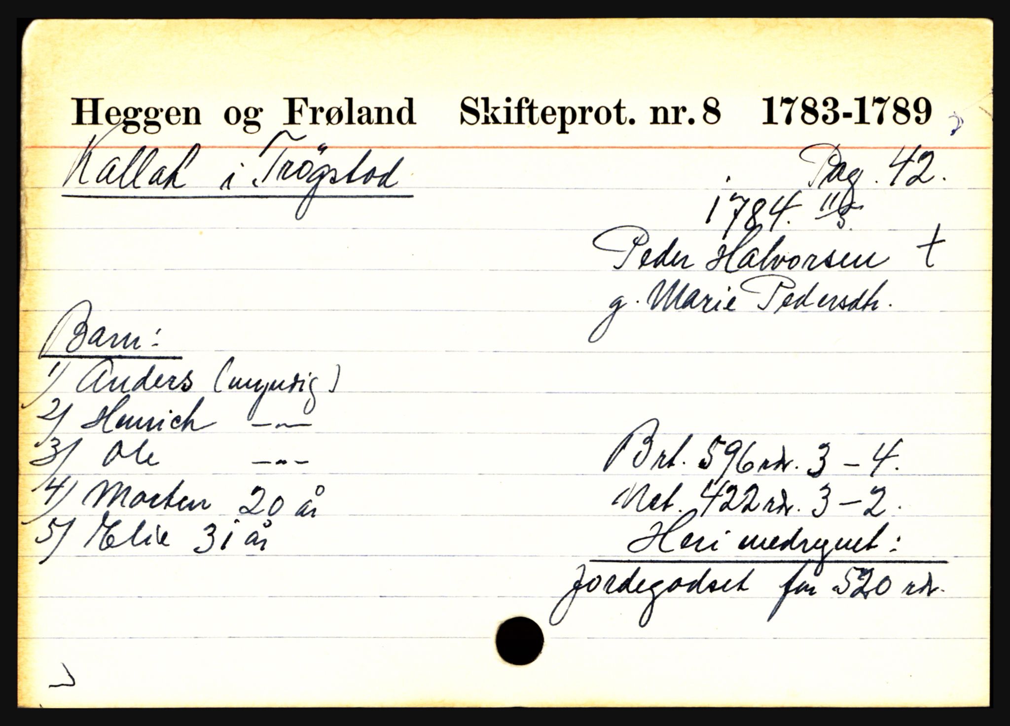 Heggen og Frøland sorenskriveri I, SAO/A-11556/H, 1667-1811, p. 2935