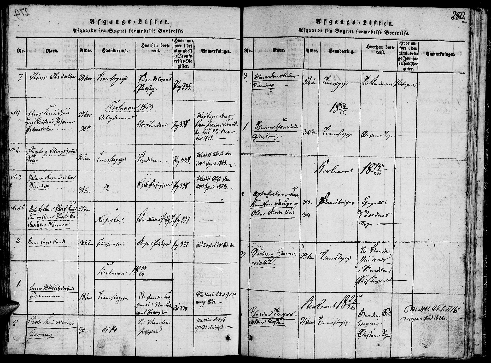 Ministerialprotokoller, klokkerbøker og fødselsregistre - Møre og Romsdal, AV/SAT-A-1454/503/L0033: Parish register (official) no. 503A01, 1816-1841, p. 280