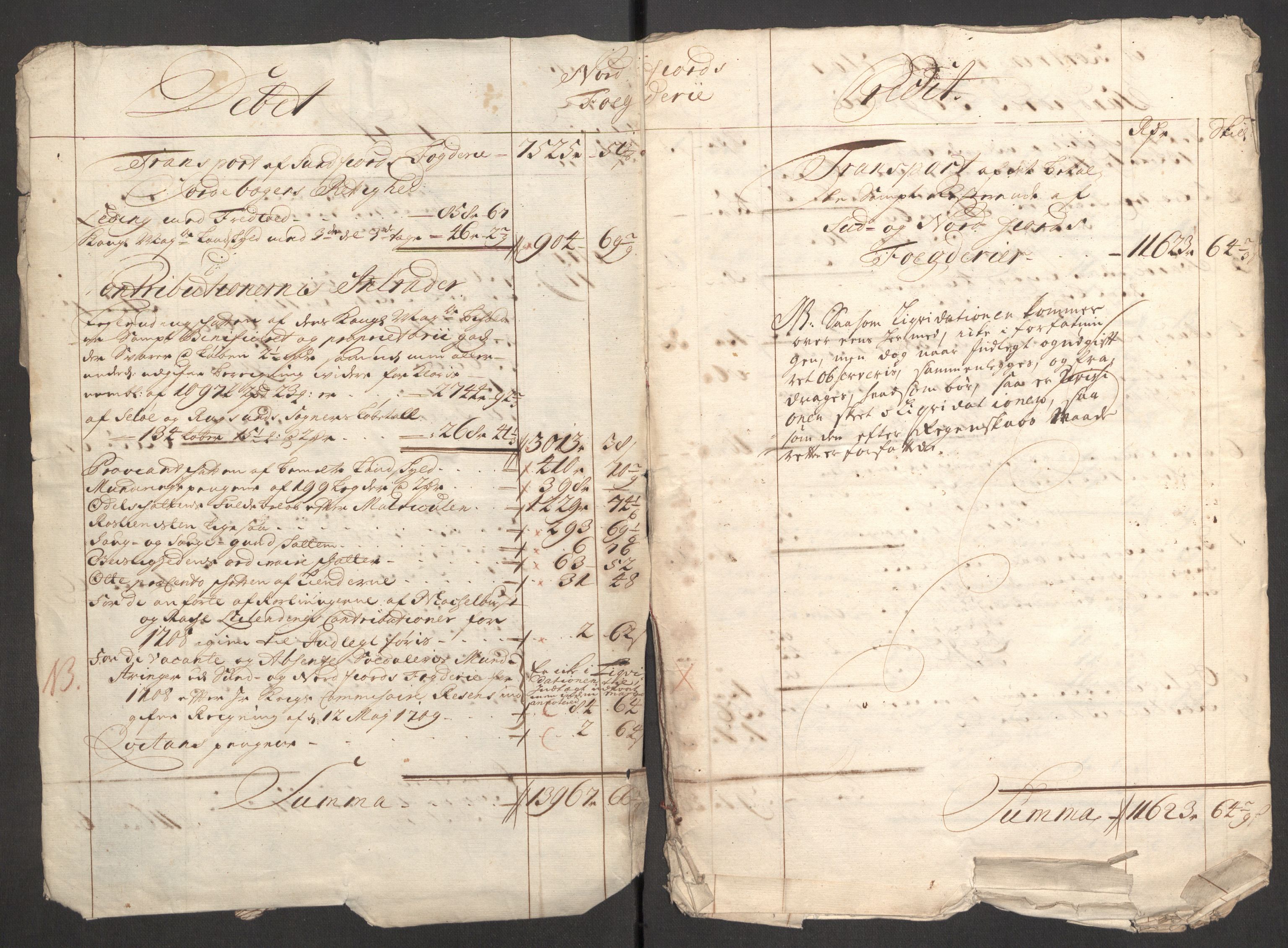 Rentekammeret inntil 1814, Reviderte regnskaper, Fogderegnskap, AV/RA-EA-4092/R53/L3432: Fogderegnskap Sunn- og Nordfjord, 1709, p. 6