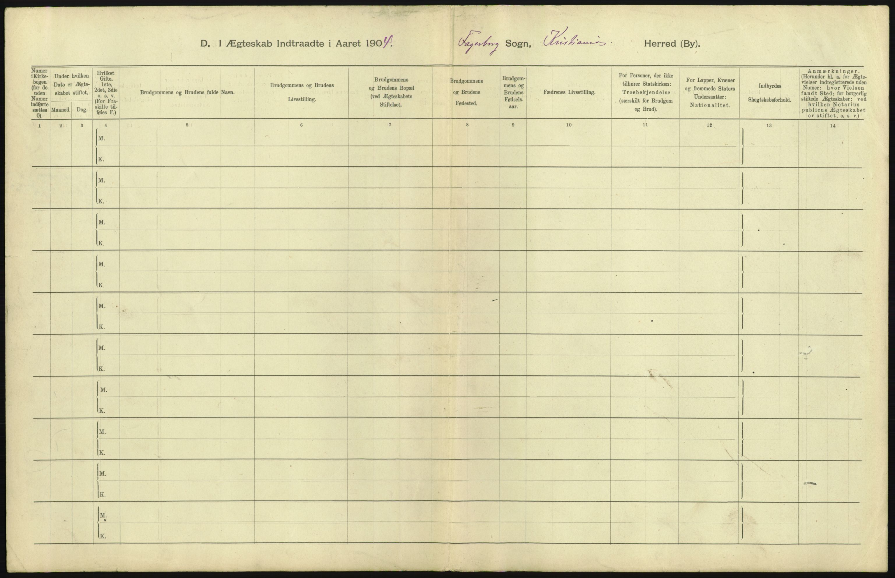 Statistisk sentralbyrå, Sosiodemografiske emner, Befolkning, RA/S-2228/D/Df/Dfa/Dfab/L0004: Kristiania: Gifte, døde, 1904, p. 57