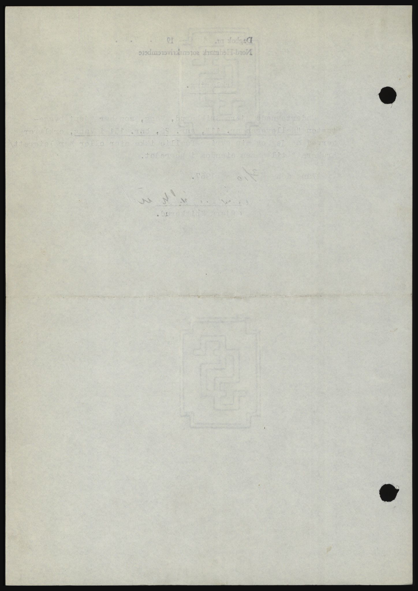 Nord-Hedmark sorenskriveri, AV/SAH-TING-012/H/Hc/L0026: Mortgage book no. 26, 1967-1967, Diary no: : 4890/1967