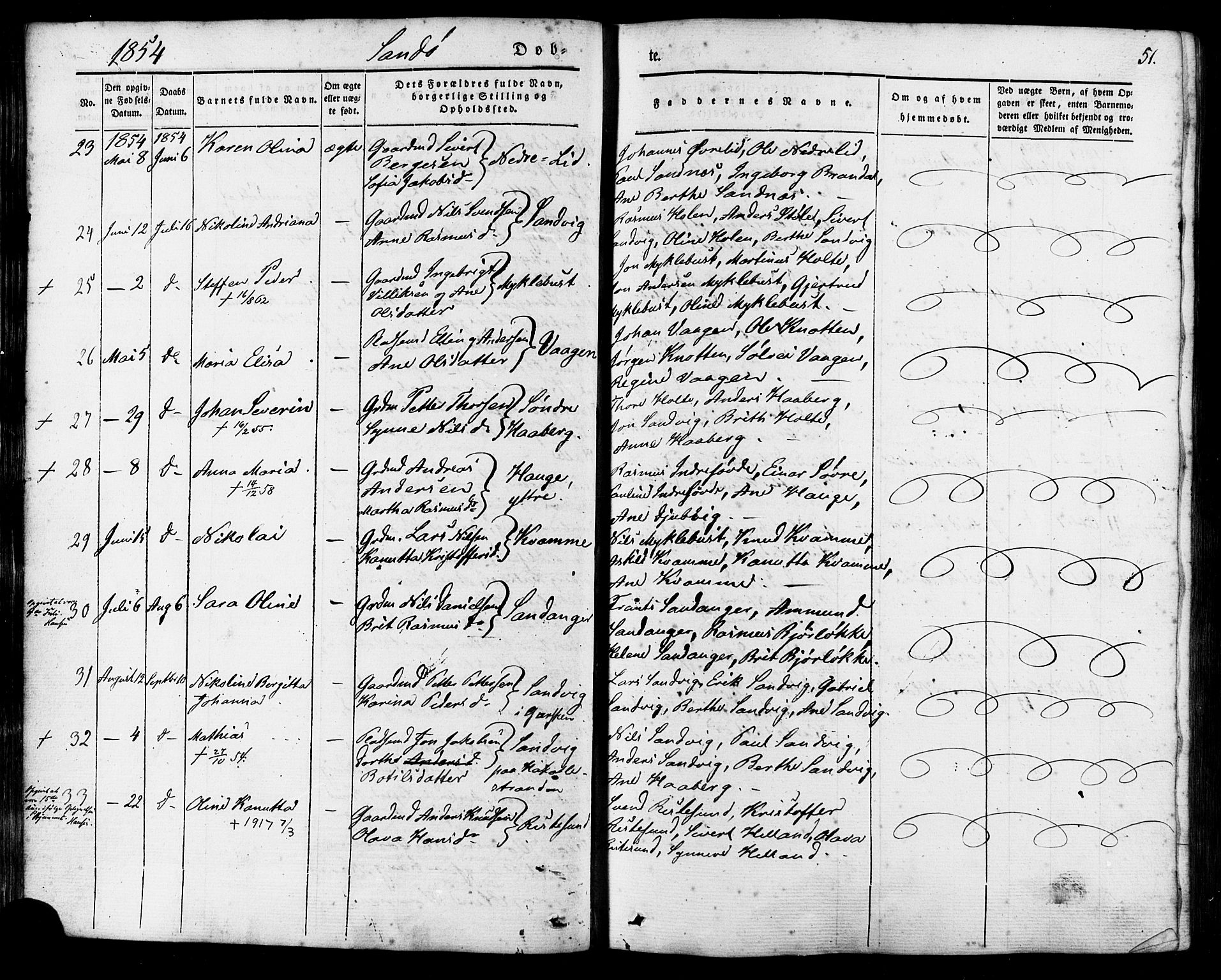 Ministerialprotokoller, klokkerbøker og fødselsregistre - Møre og Romsdal, AV/SAT-A-1454/503/L0034: Parish register (official) no. 503A02, 1841-1884, p. 51