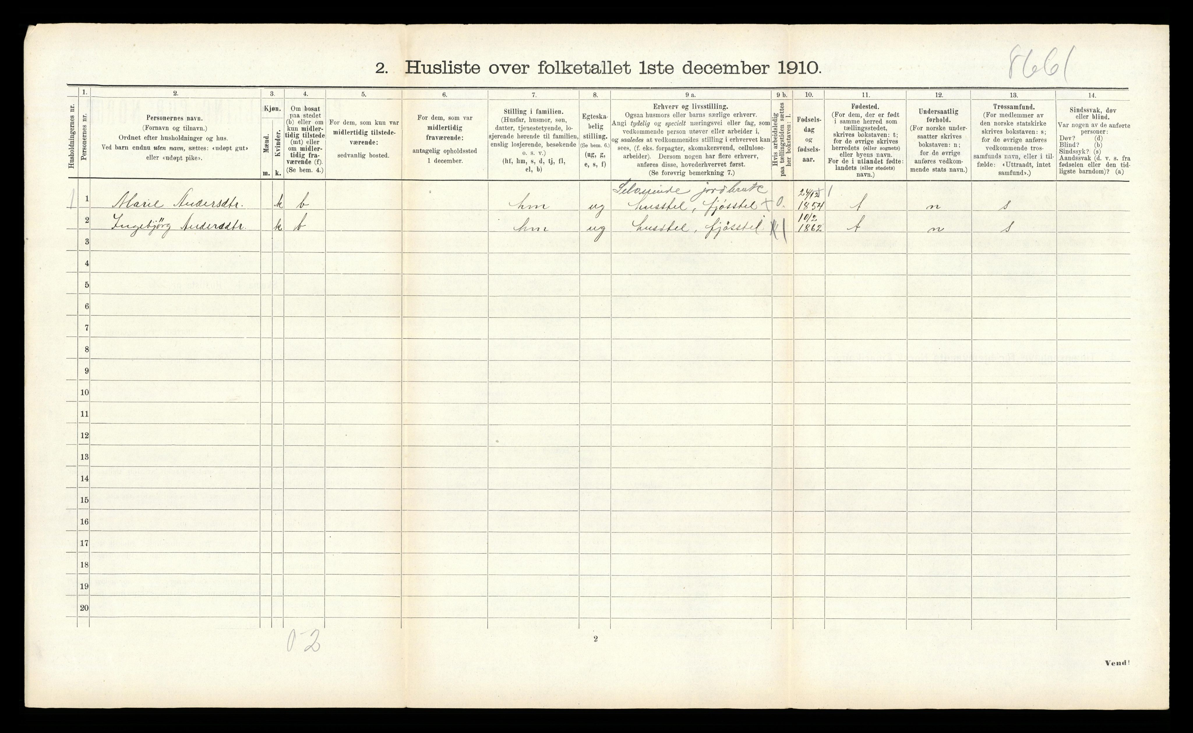 RA, 1910 census for Bolsøy, 1910, p. 1362