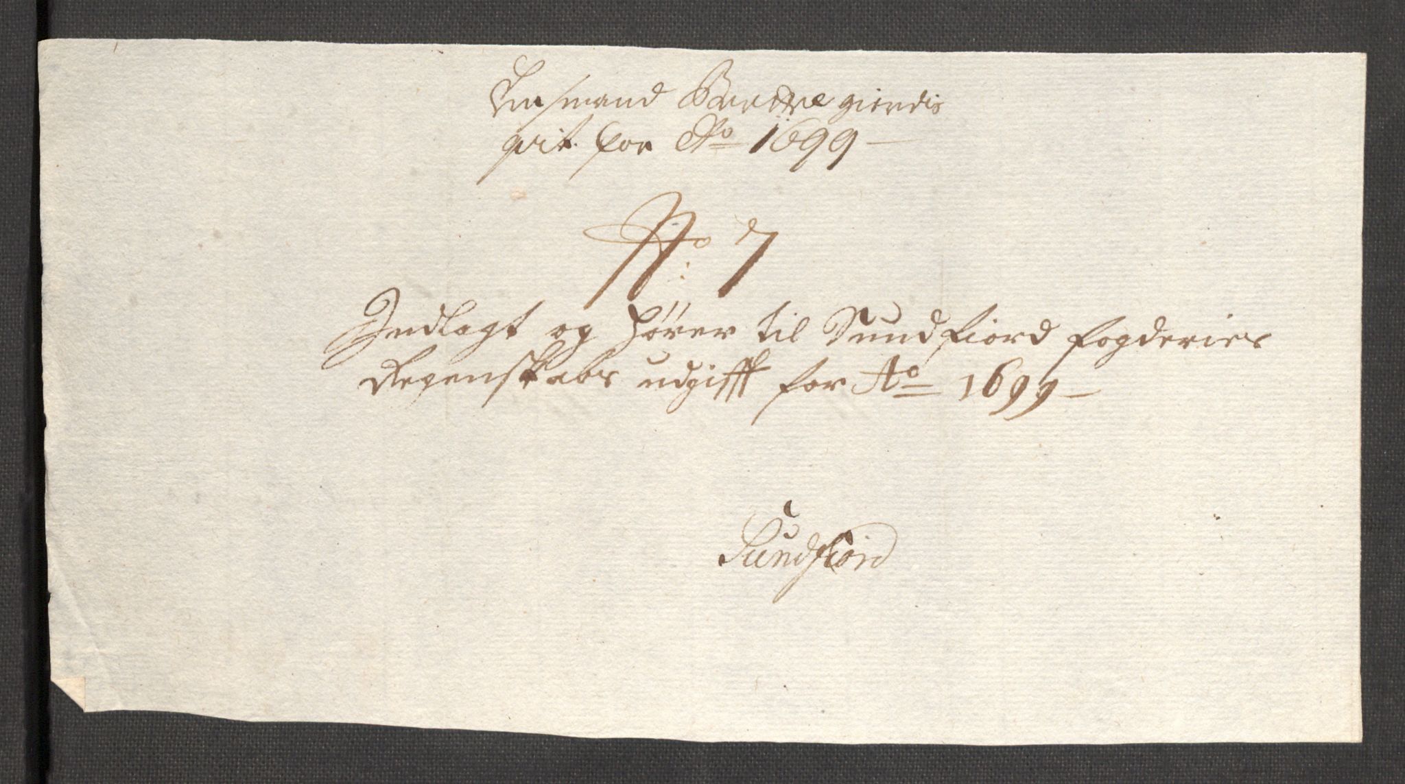 Rentekammeret inntil 1814, Reviderte regnskaper, Fogderegnskap, RA/EA-4092/R53/L3424: Fogderegnskap Sunn- og Nordfjord, 1699, p. 345