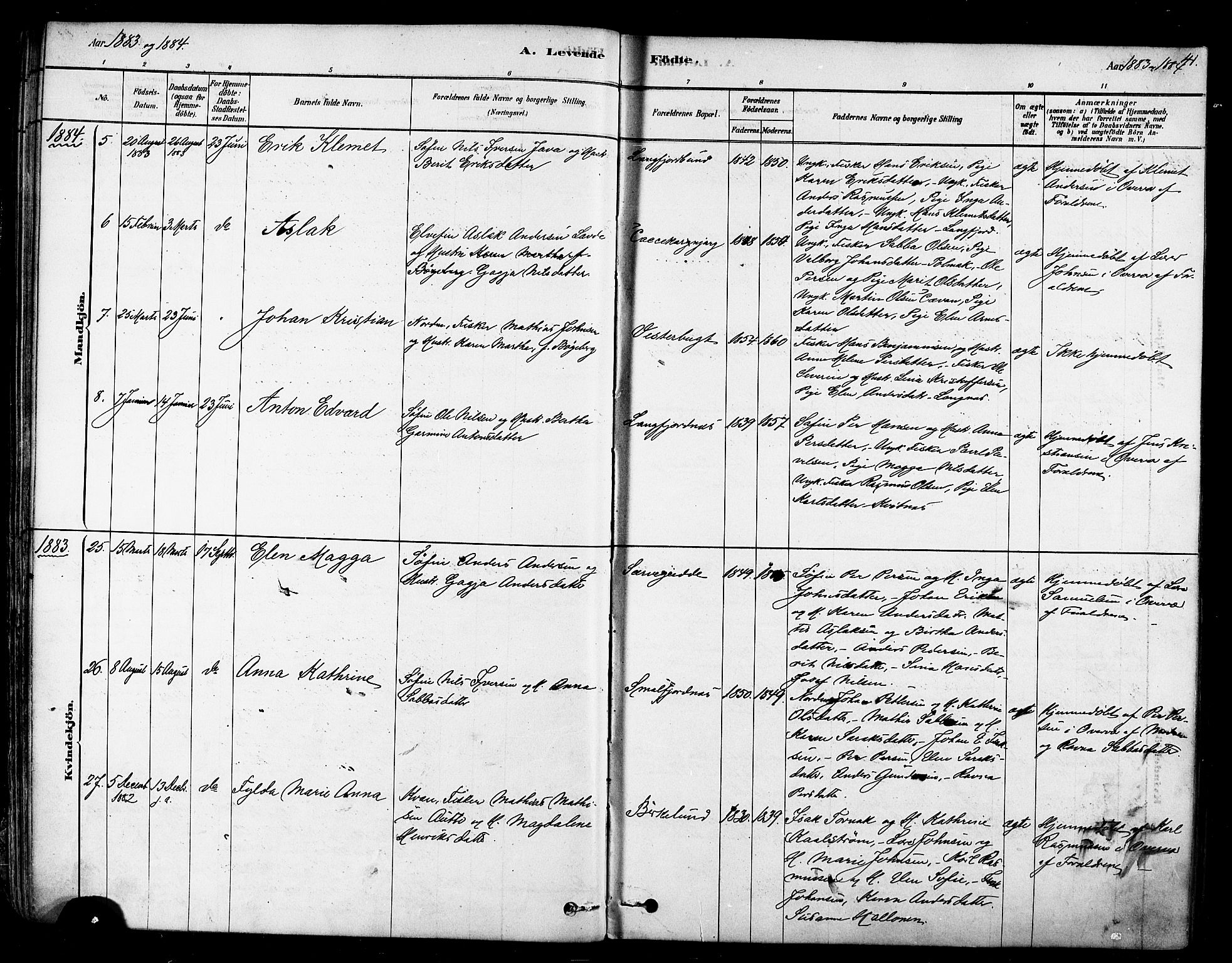 Tana sokneprestkontor, AV/SATØ-S-1334/H/Ha/L0004kirke: Parish register (official) no. 4, 1878-1891, p. 41