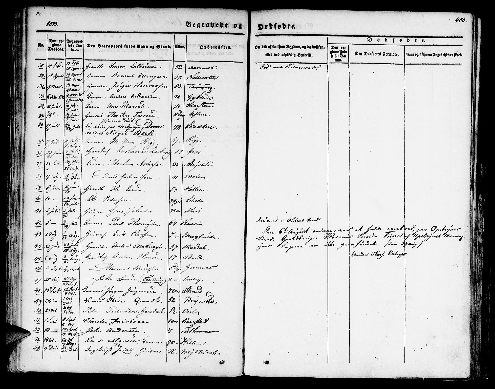 Innvik sokneprestembete, SAB/A-80501: Parish register (official) no. A 4II, 1832-1846, p. 400